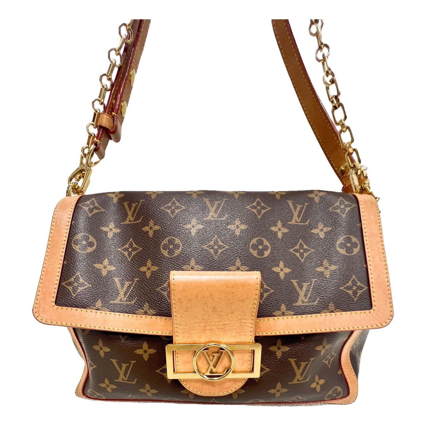 Dauphine leather handbag