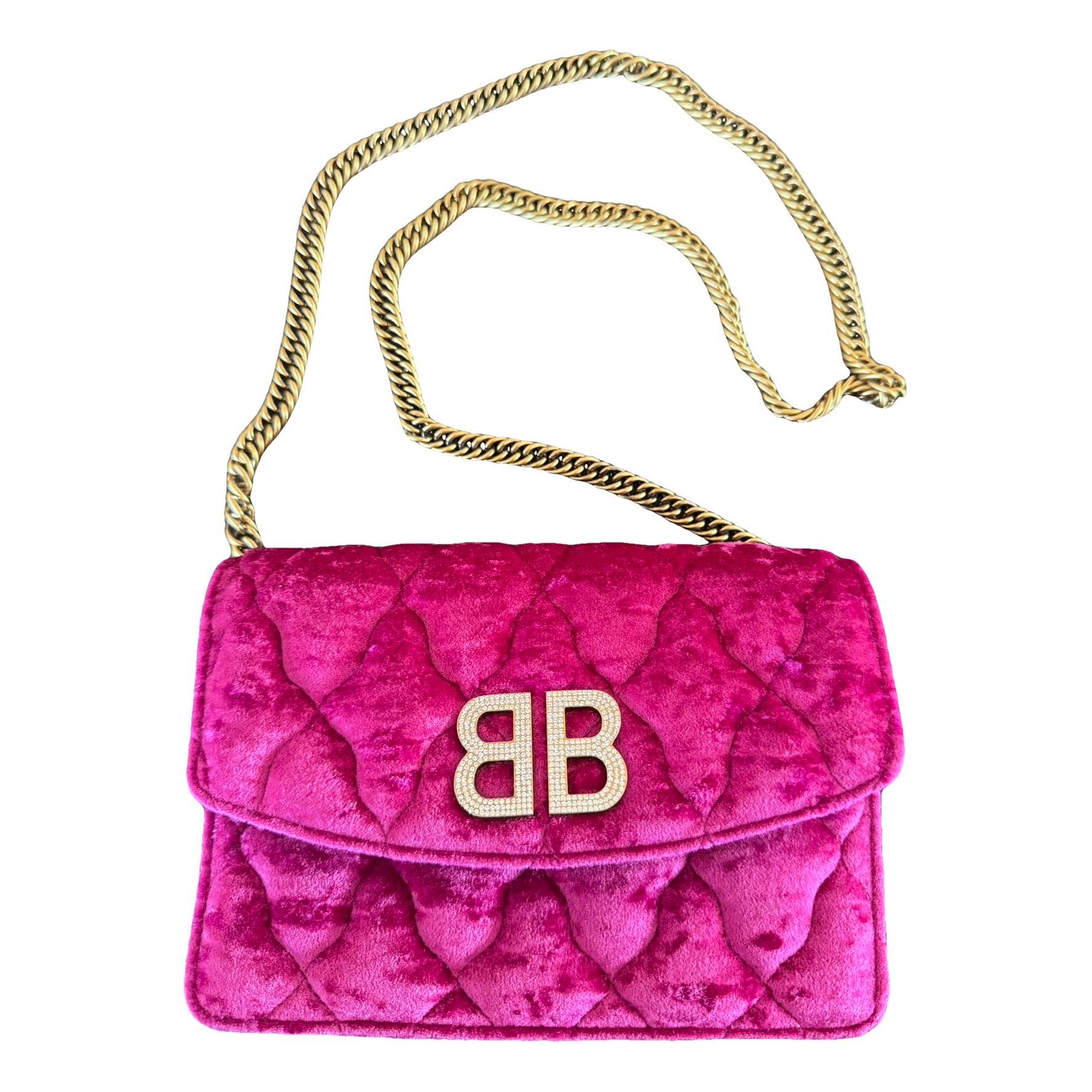 Velvet handbag