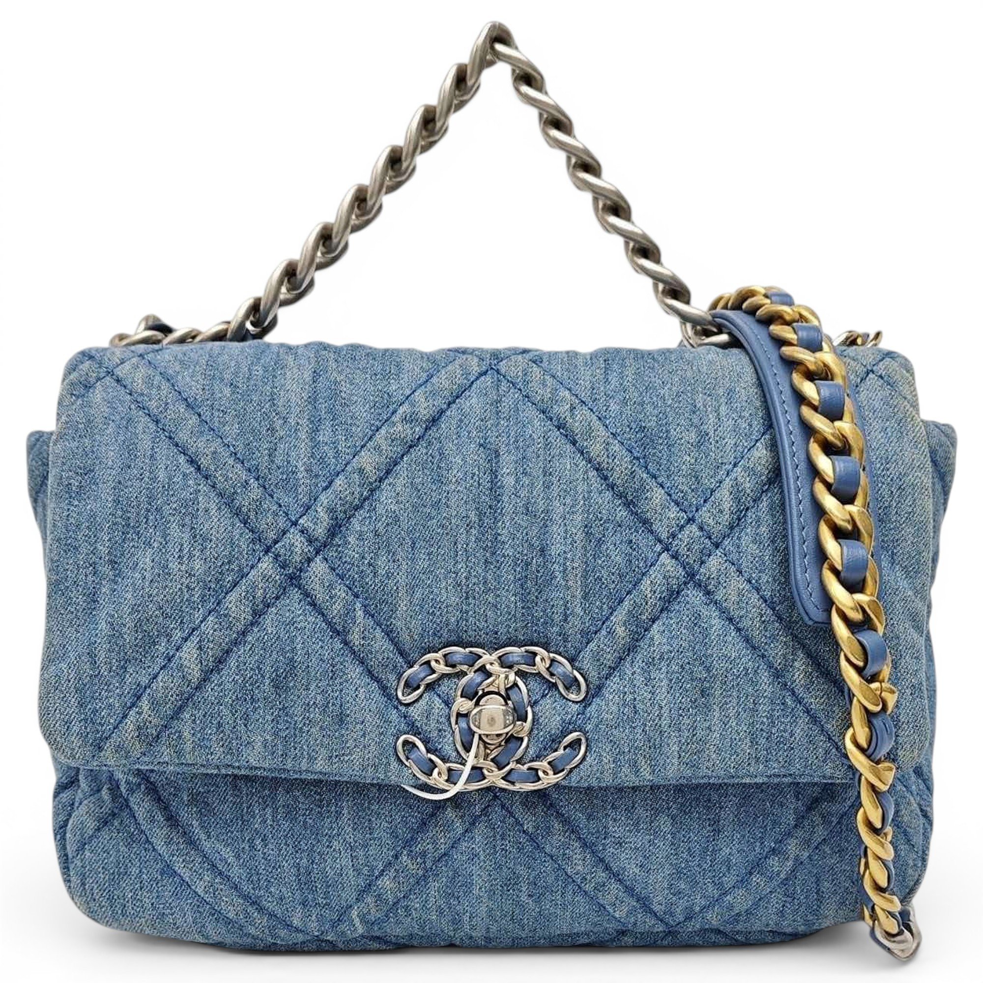 Chanel 19 cloth handbag