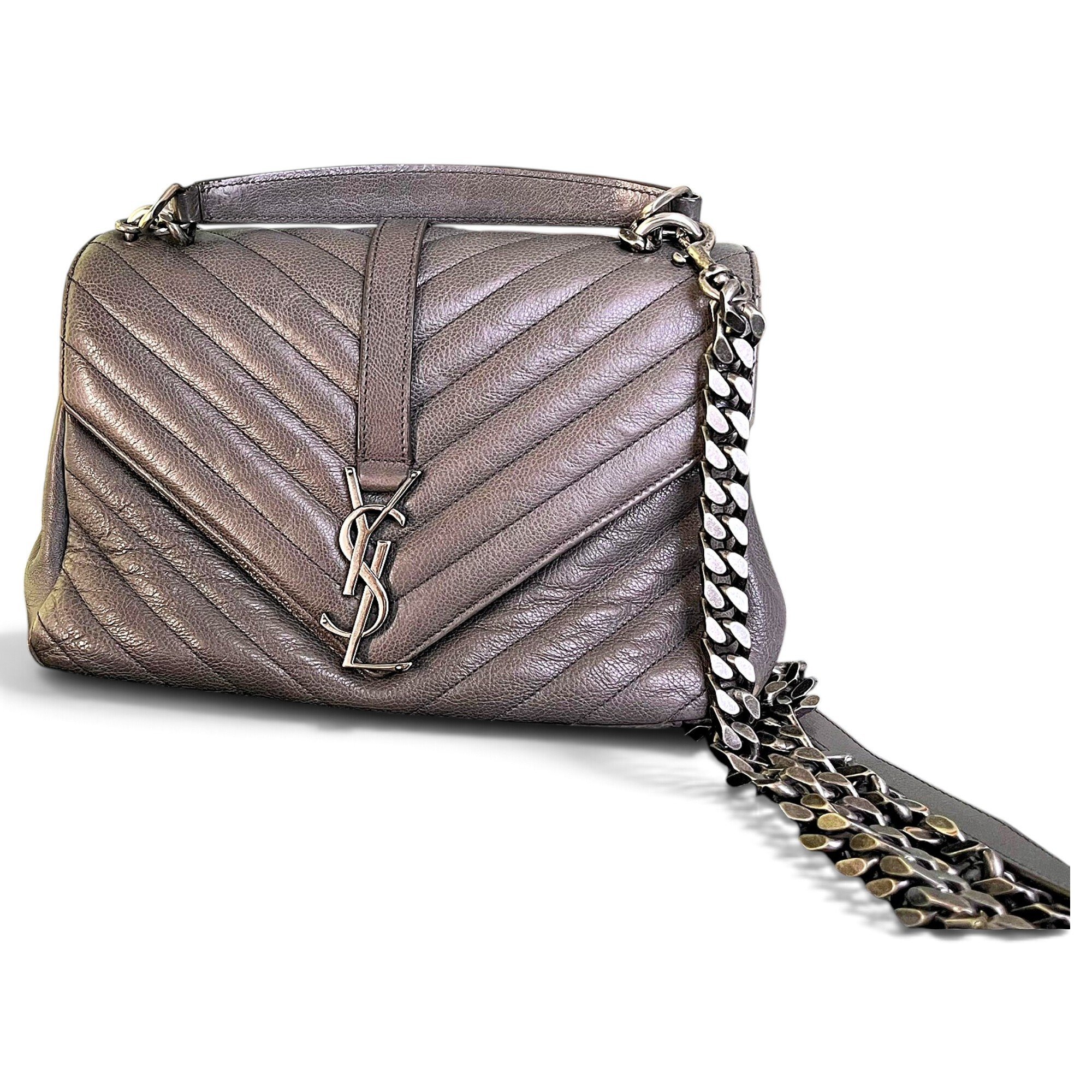 Collége monogramme leather handbag