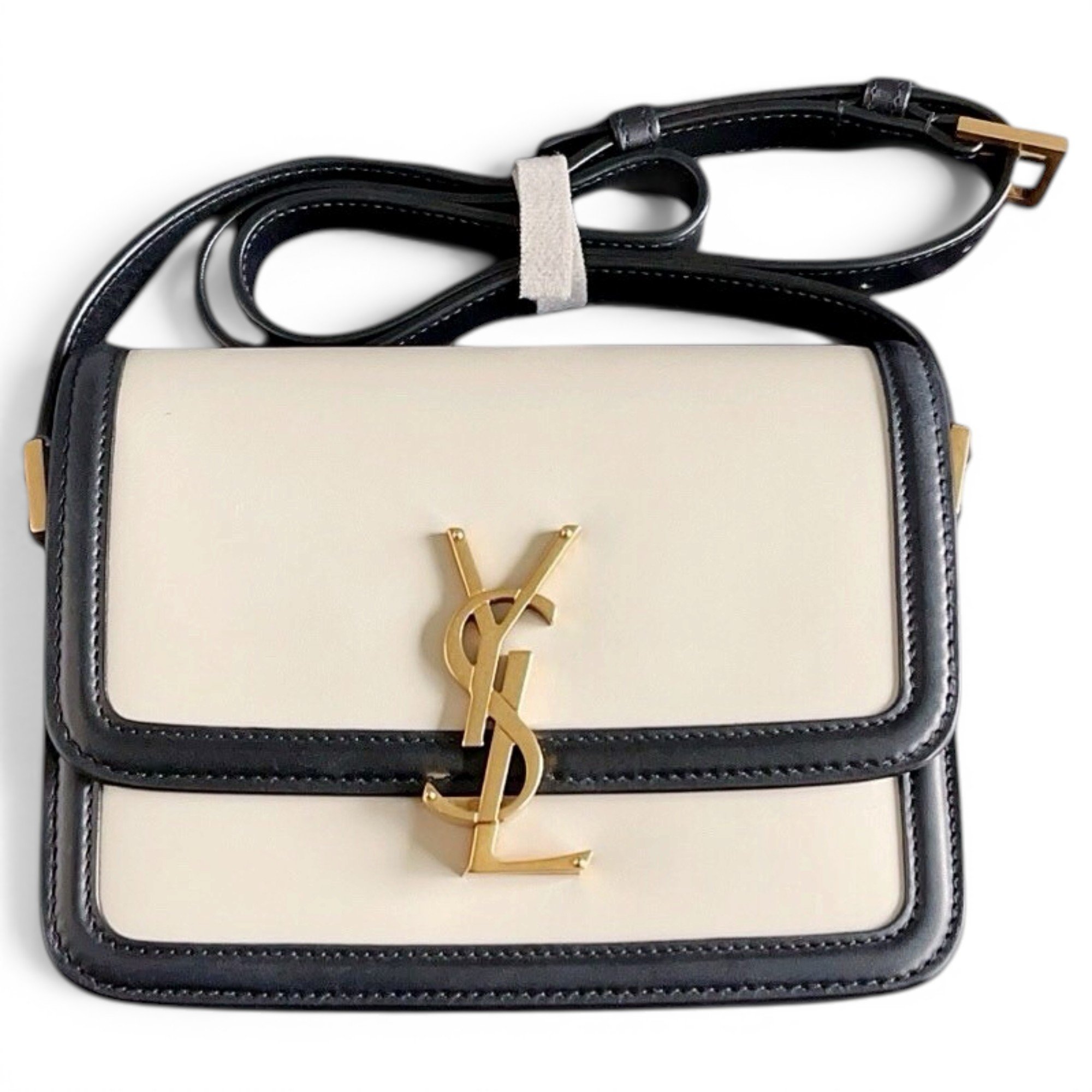 Solférino leather handbag