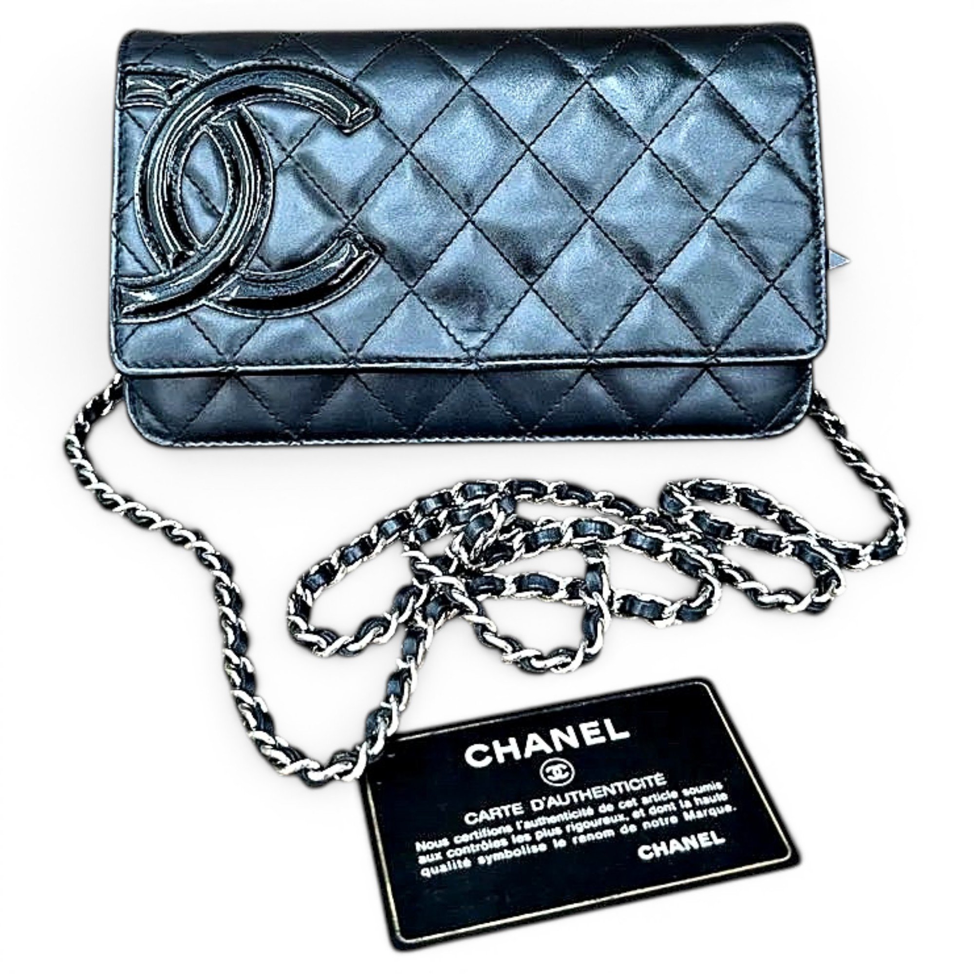 Wallet On Chain Cambon leather crossbody bag