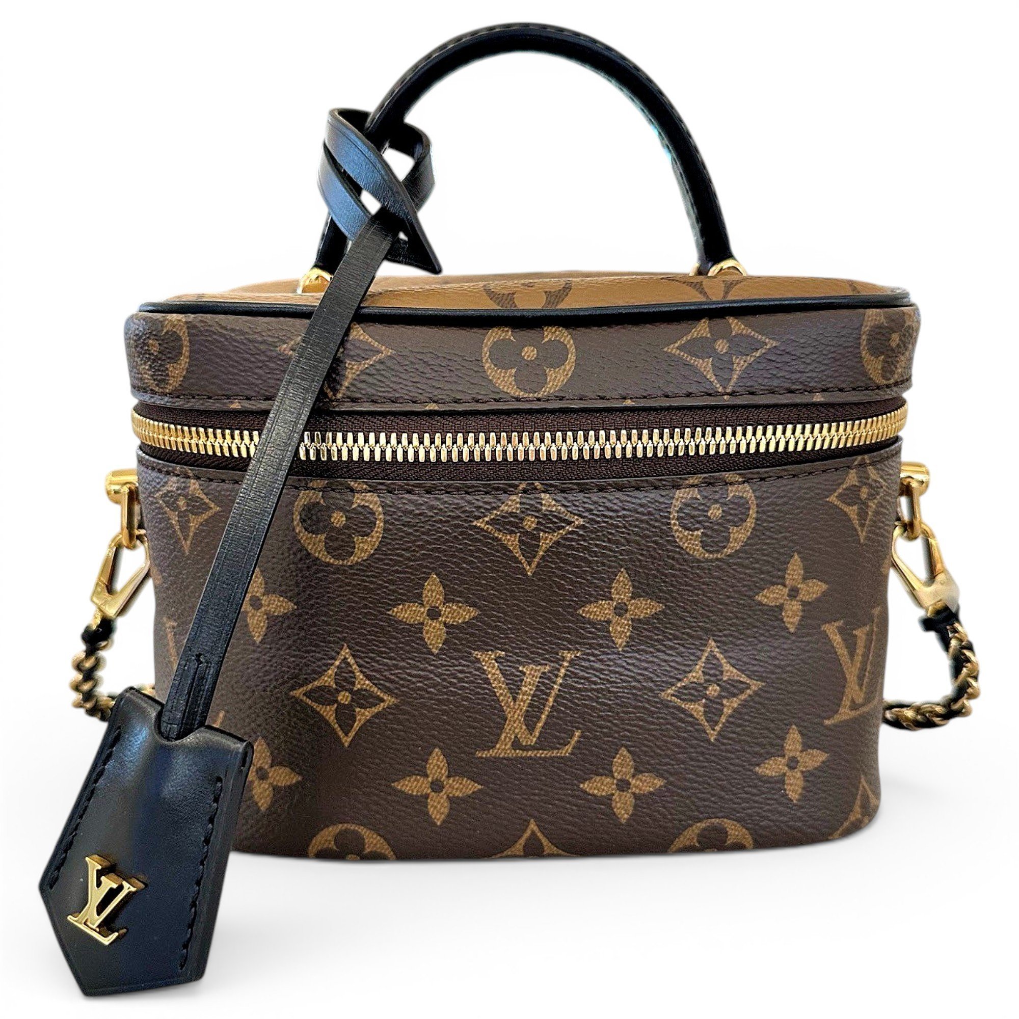 Vanity leather handbag