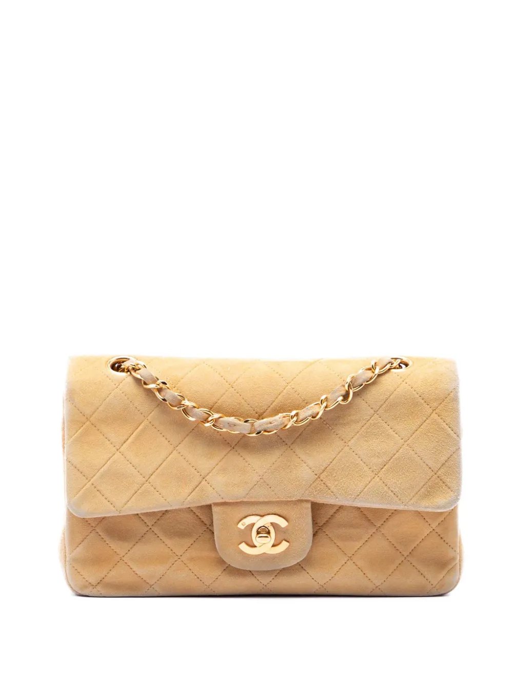 1991-1994 Small Classic Suede Double Flap shoulder bag