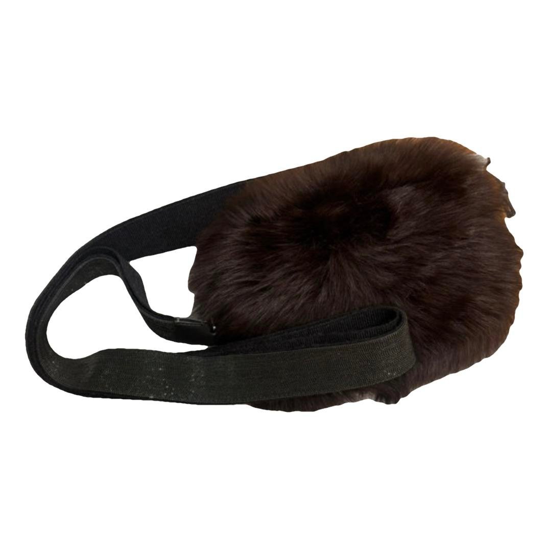 Faux fur crossbody bag