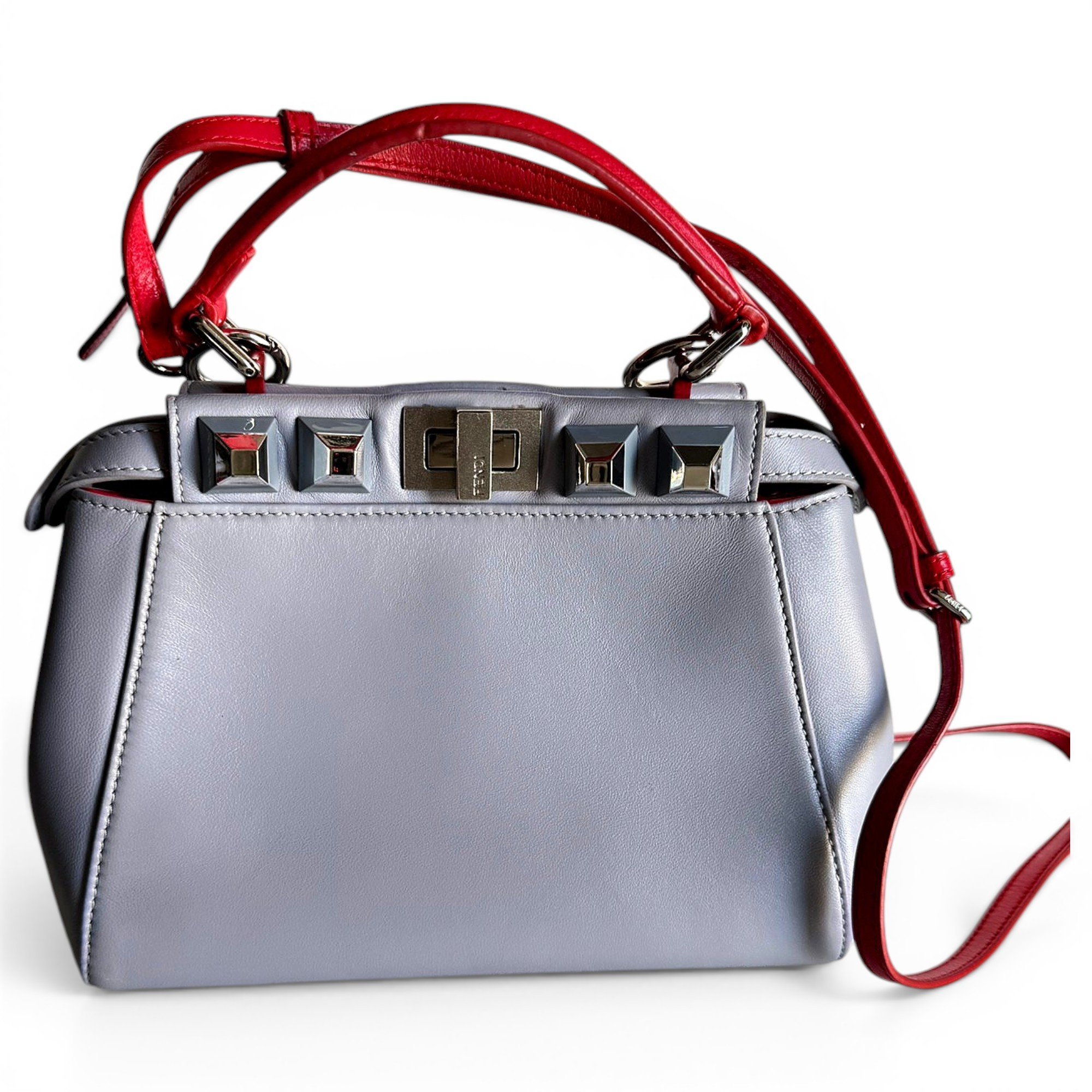 Peekaboo leather handbag