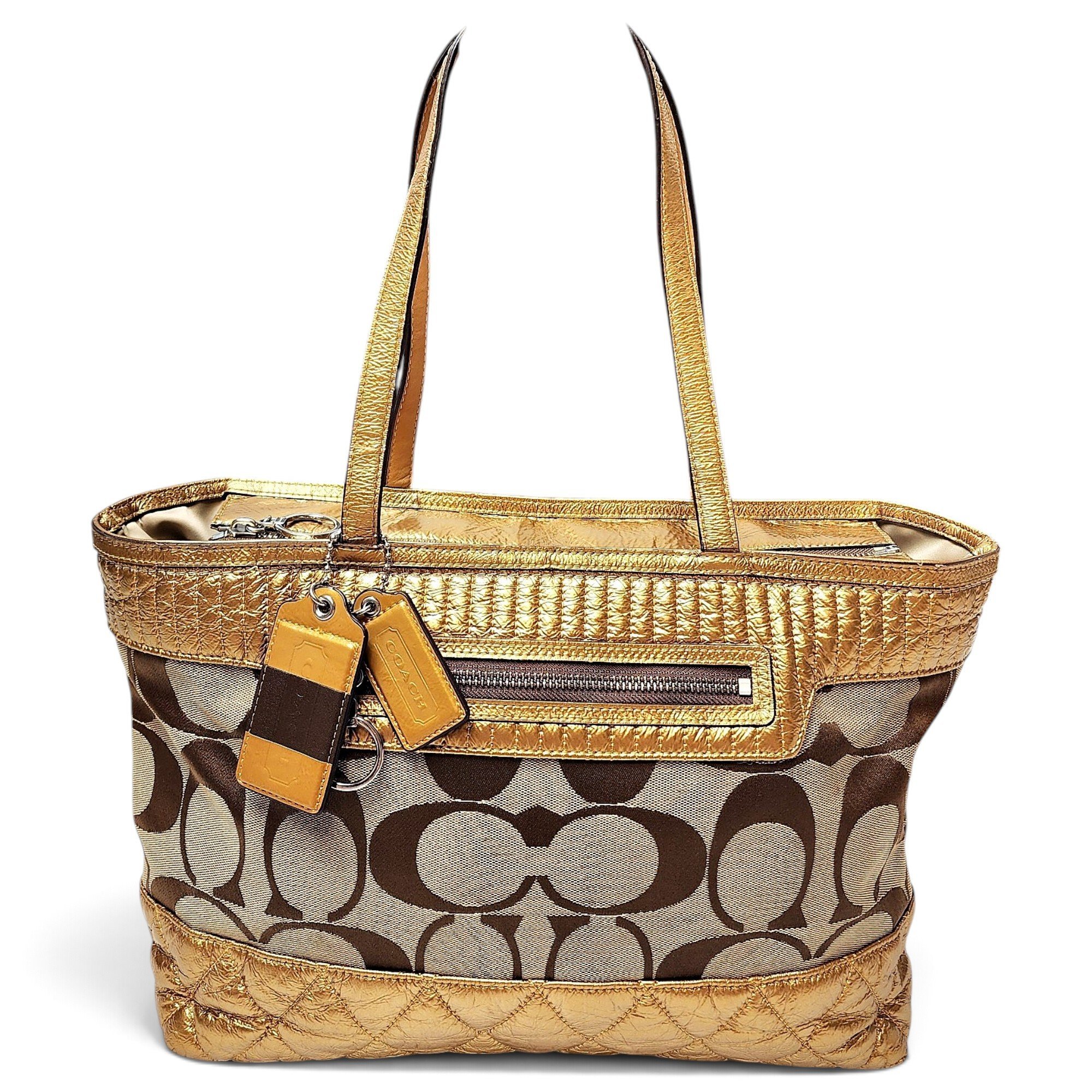 CITY ZIP TOTE leather tote