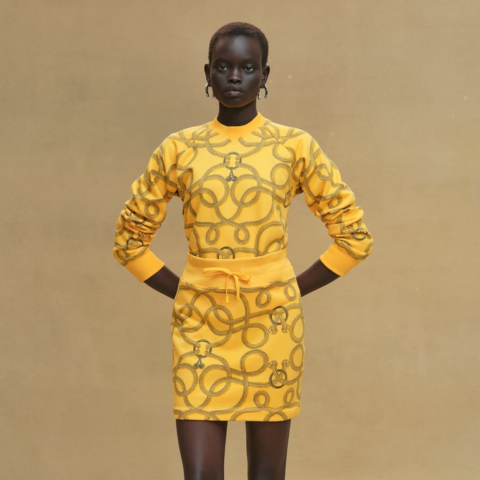 Jaune Mimosa "Palefroi Remix" Miniskirt