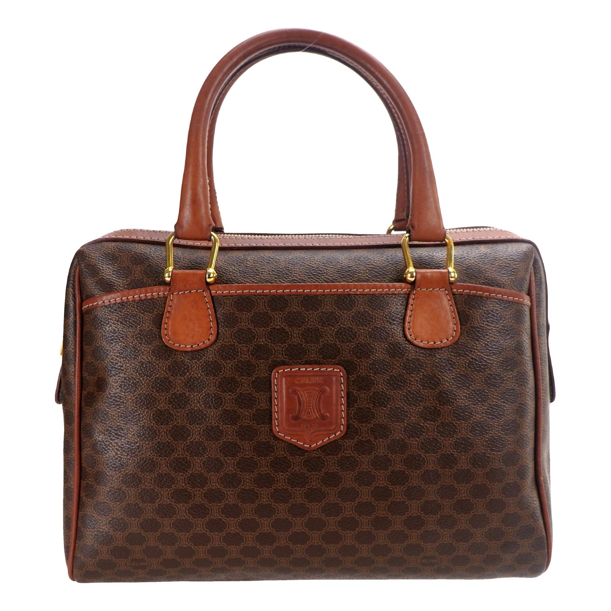 Triomphe leather tote