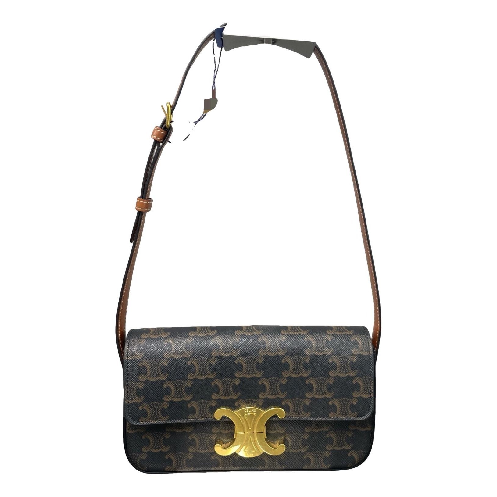 Triomphe Long cloth handbag