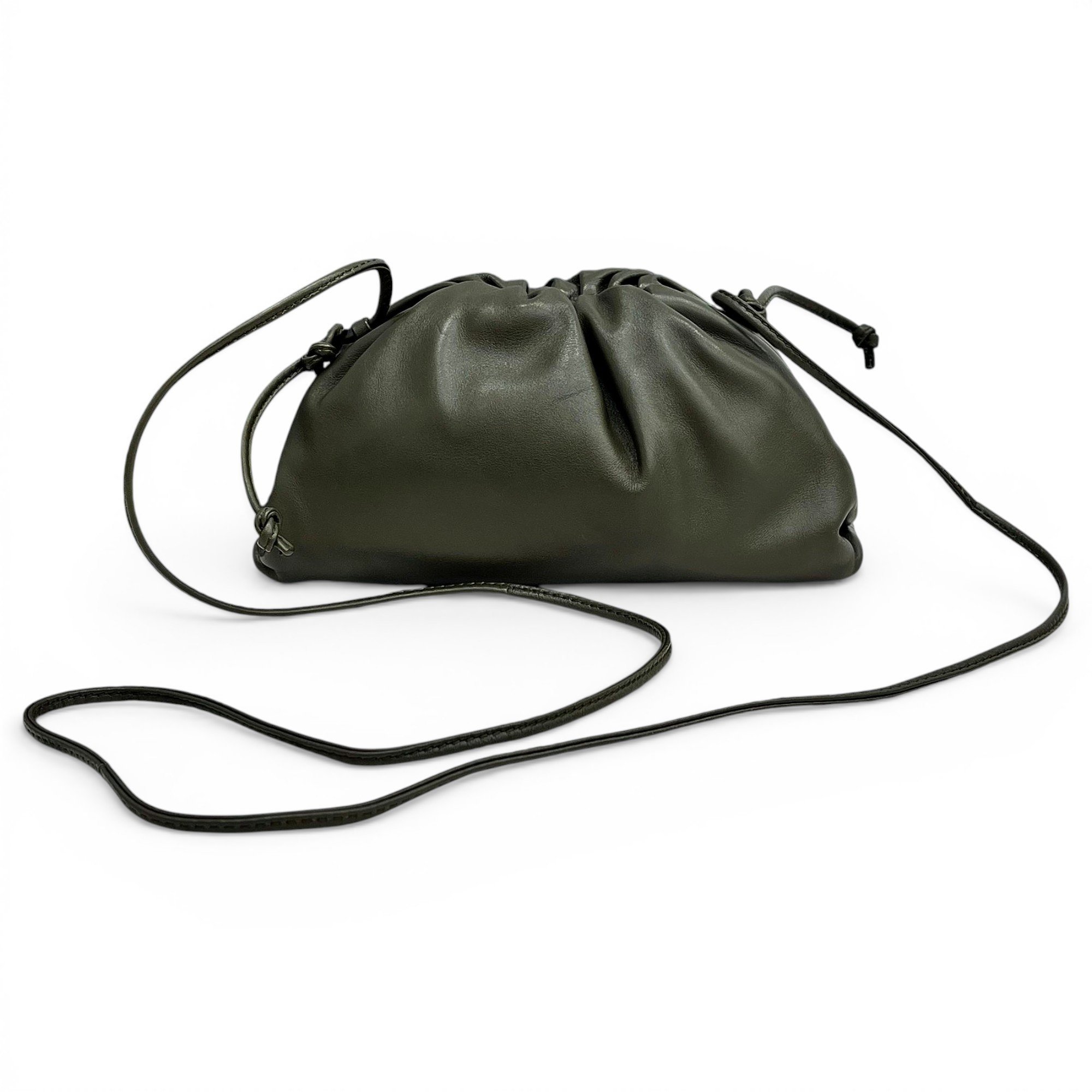 Pouch leather handbag