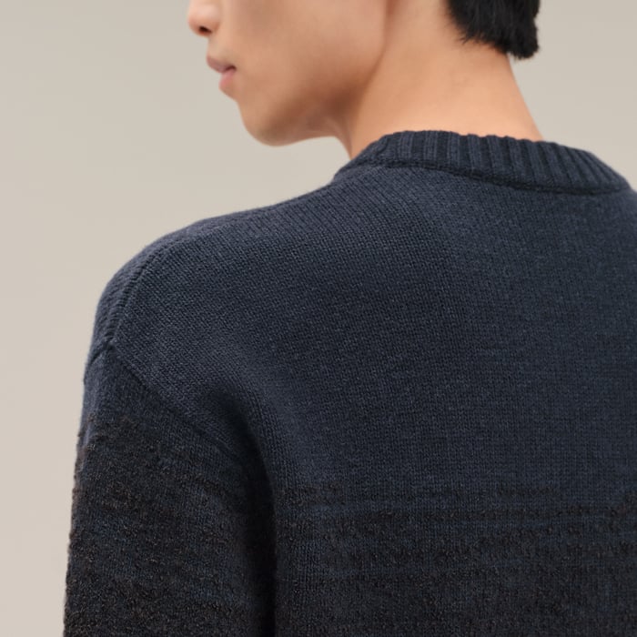 Marine "Bouclette Ombree" Crewneck Sweater
