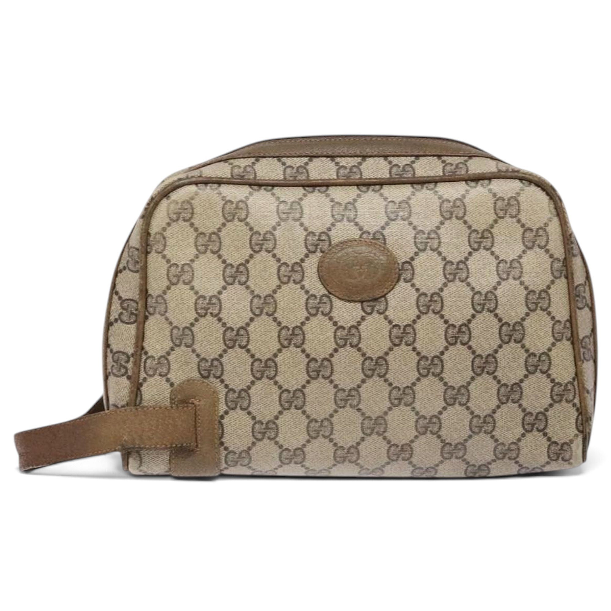 Leather clutch bag