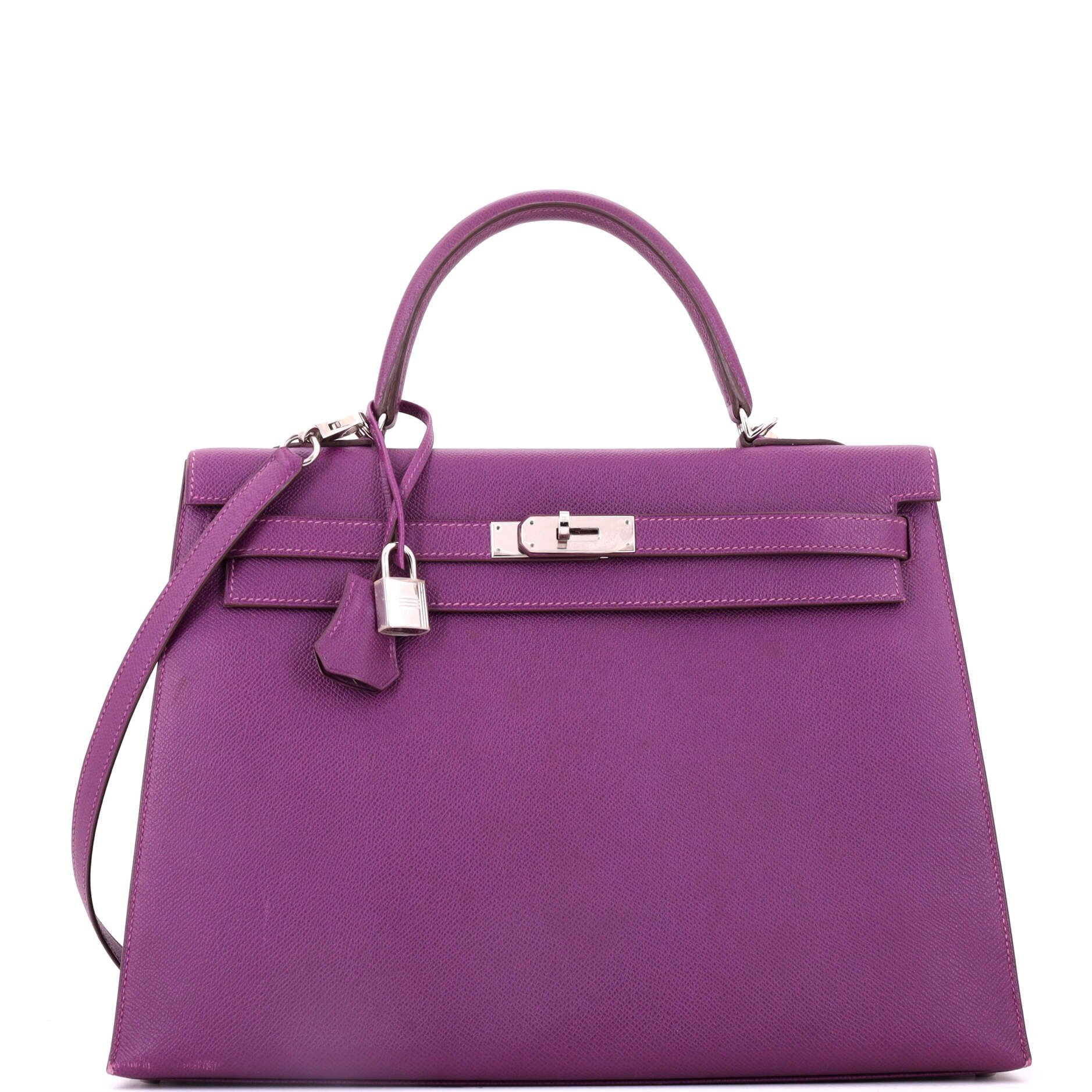 Hermes Kelly 35 Handbag Anémone Epsom Leather 2014