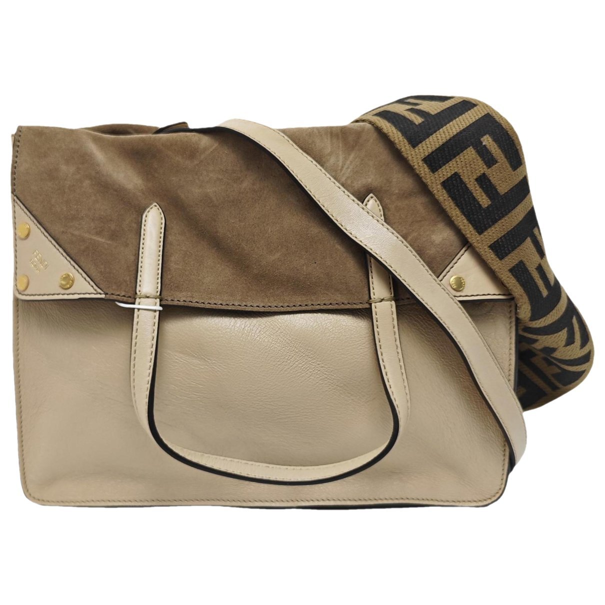 Flip leather handbag