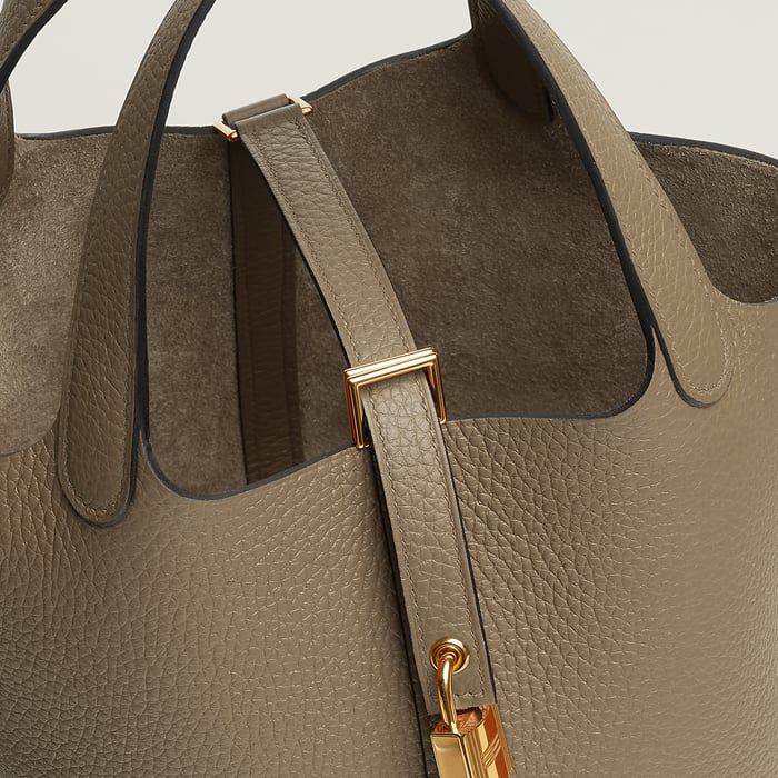 Beige Marfa Picotin Lock 18 Bag
