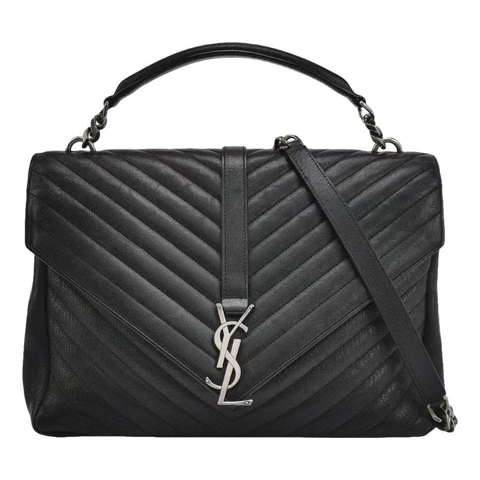 Collége monogramme leather handbag