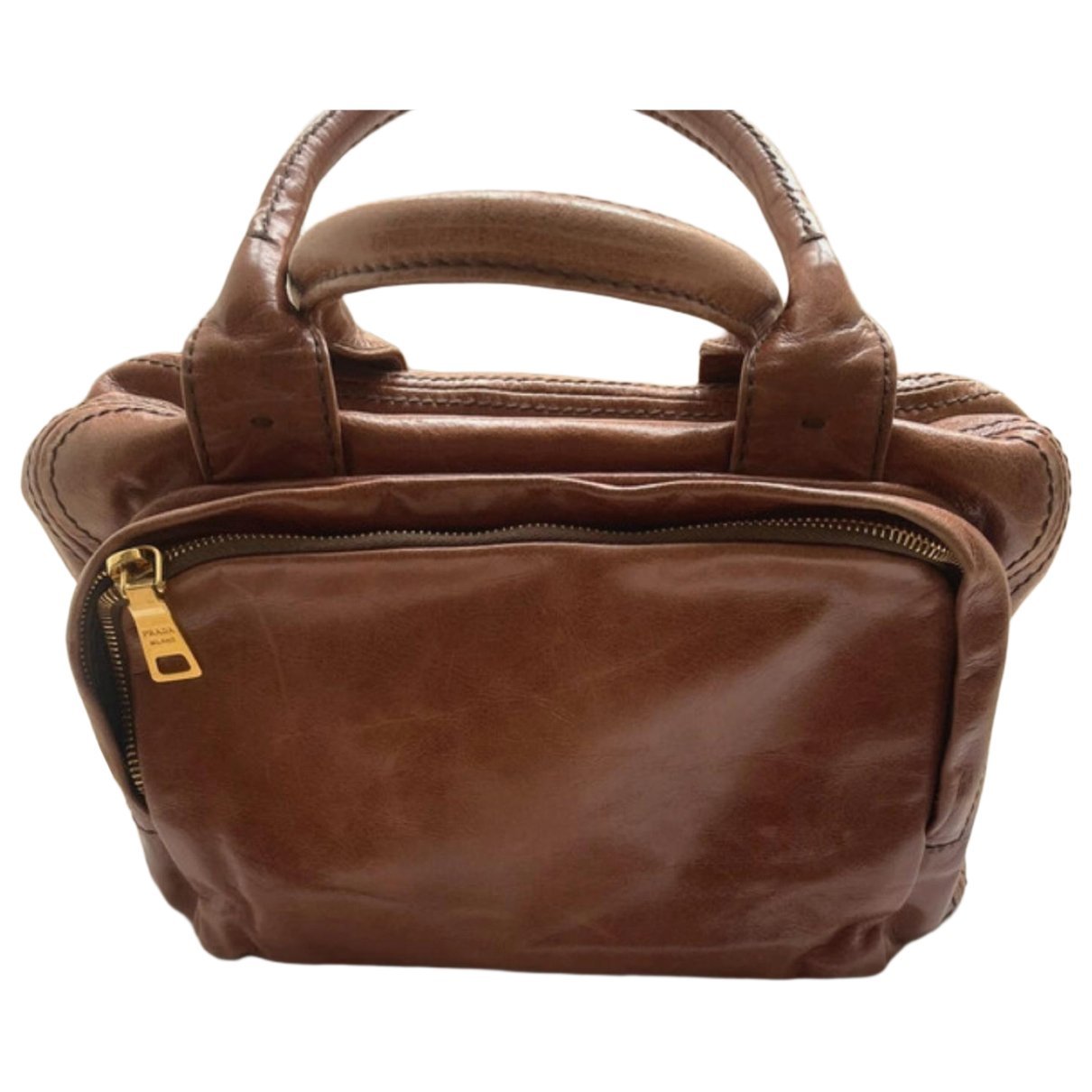 Cargo leather handbag