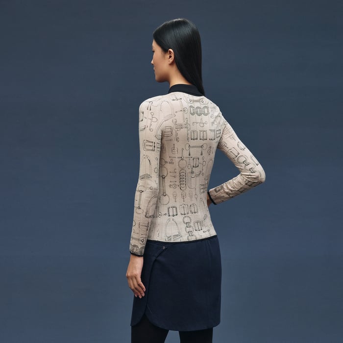 Beige Pierre d'Istrie "Cahier Du Colporteur" Cardigan