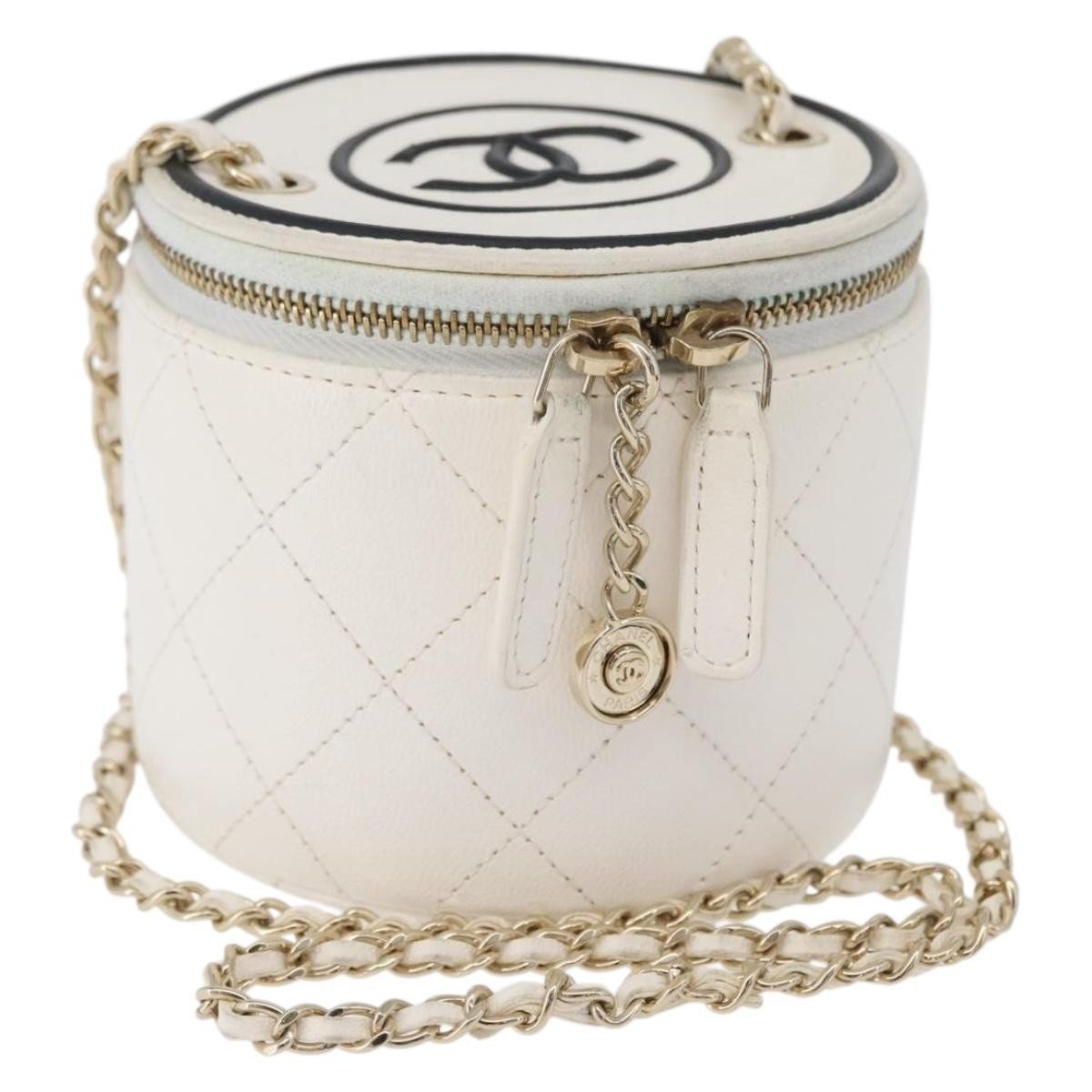 Vanity leather handbag