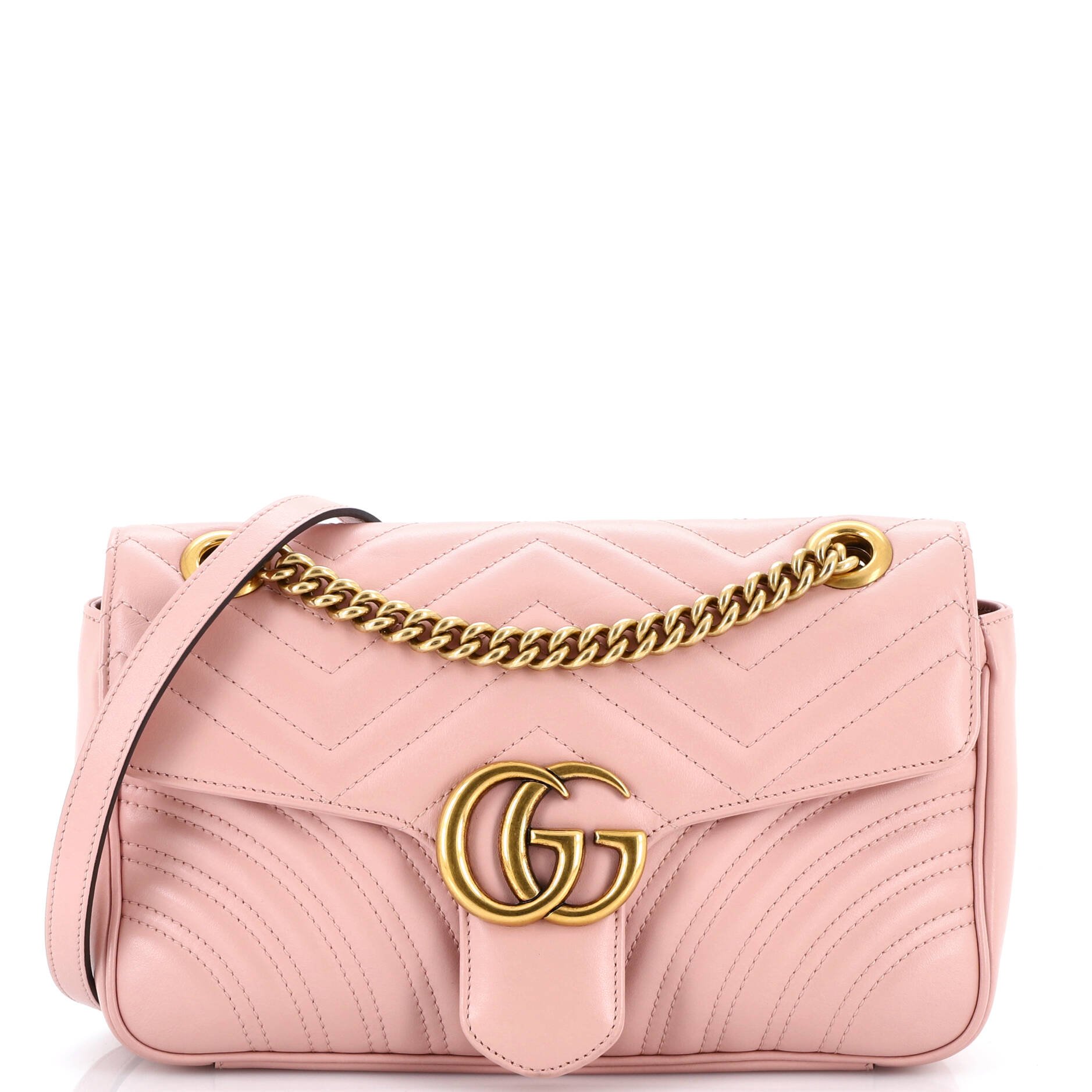 GG Marmont Flap Bag Matelasse Leather Medium