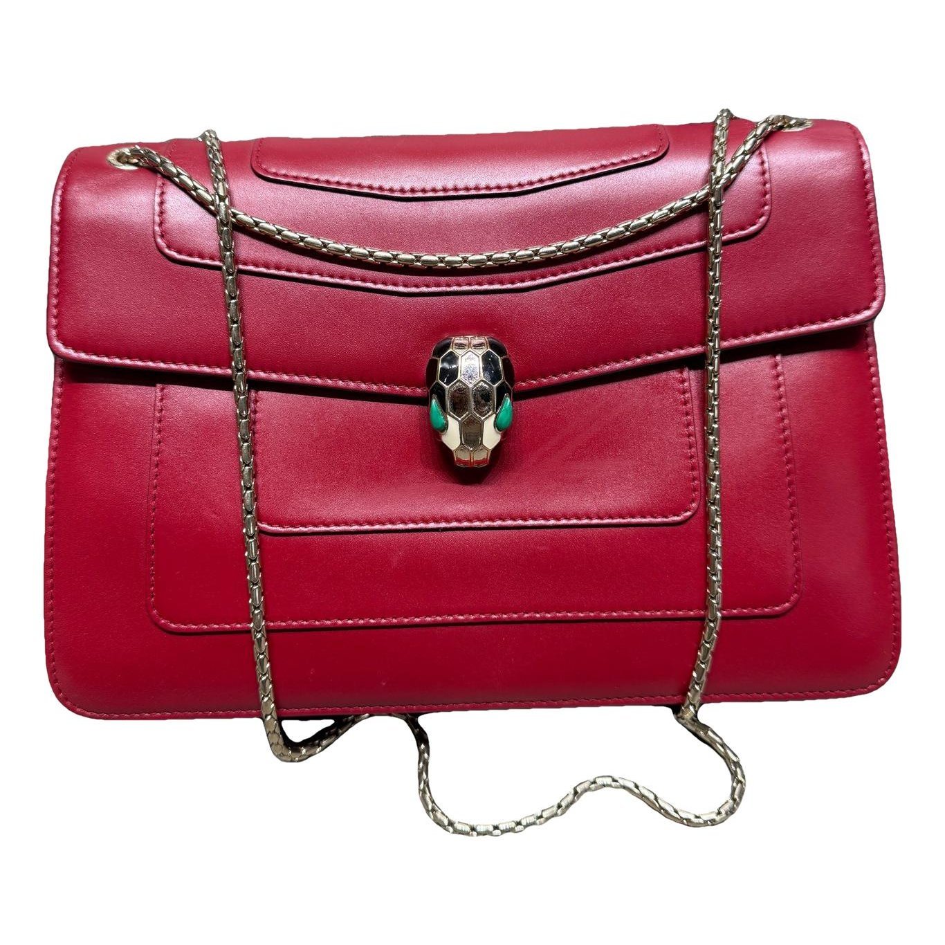 Serpenti leather handbag