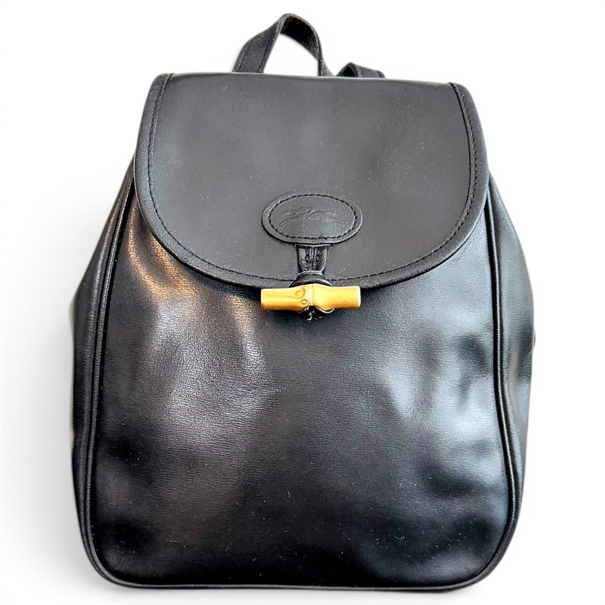 Leather backpack