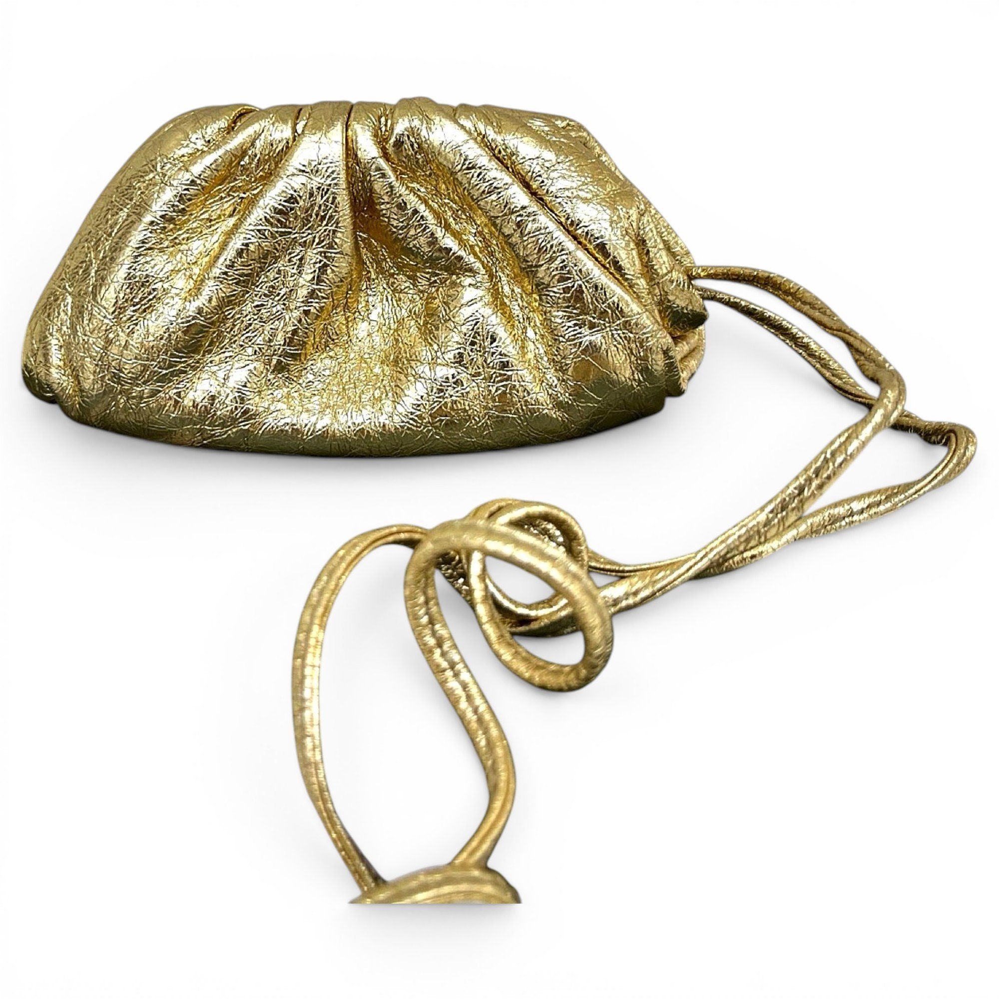 Pouch leather clutch bag