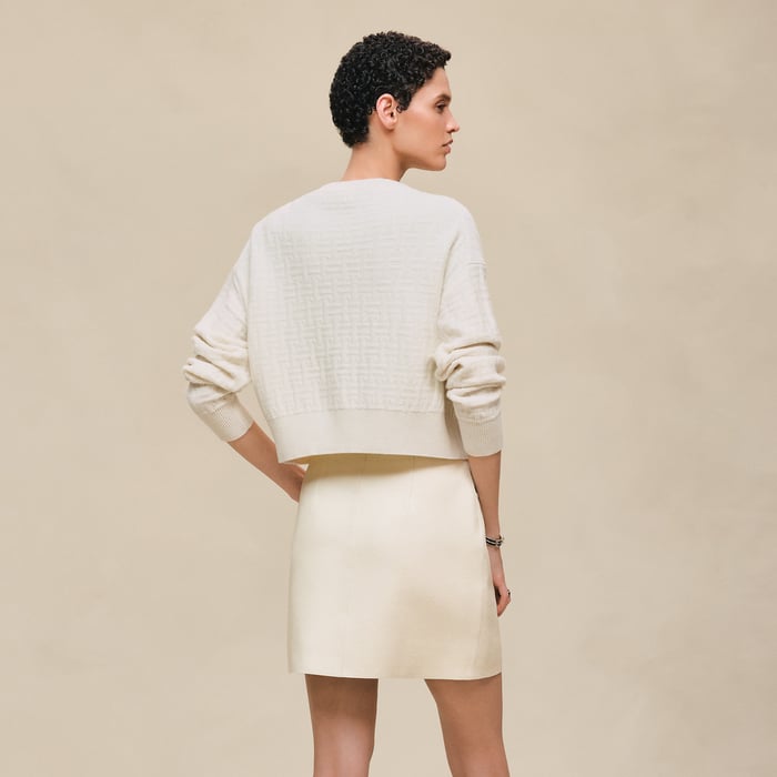 Blanc Naturel "H Voyage" Long-sleeve Sweater