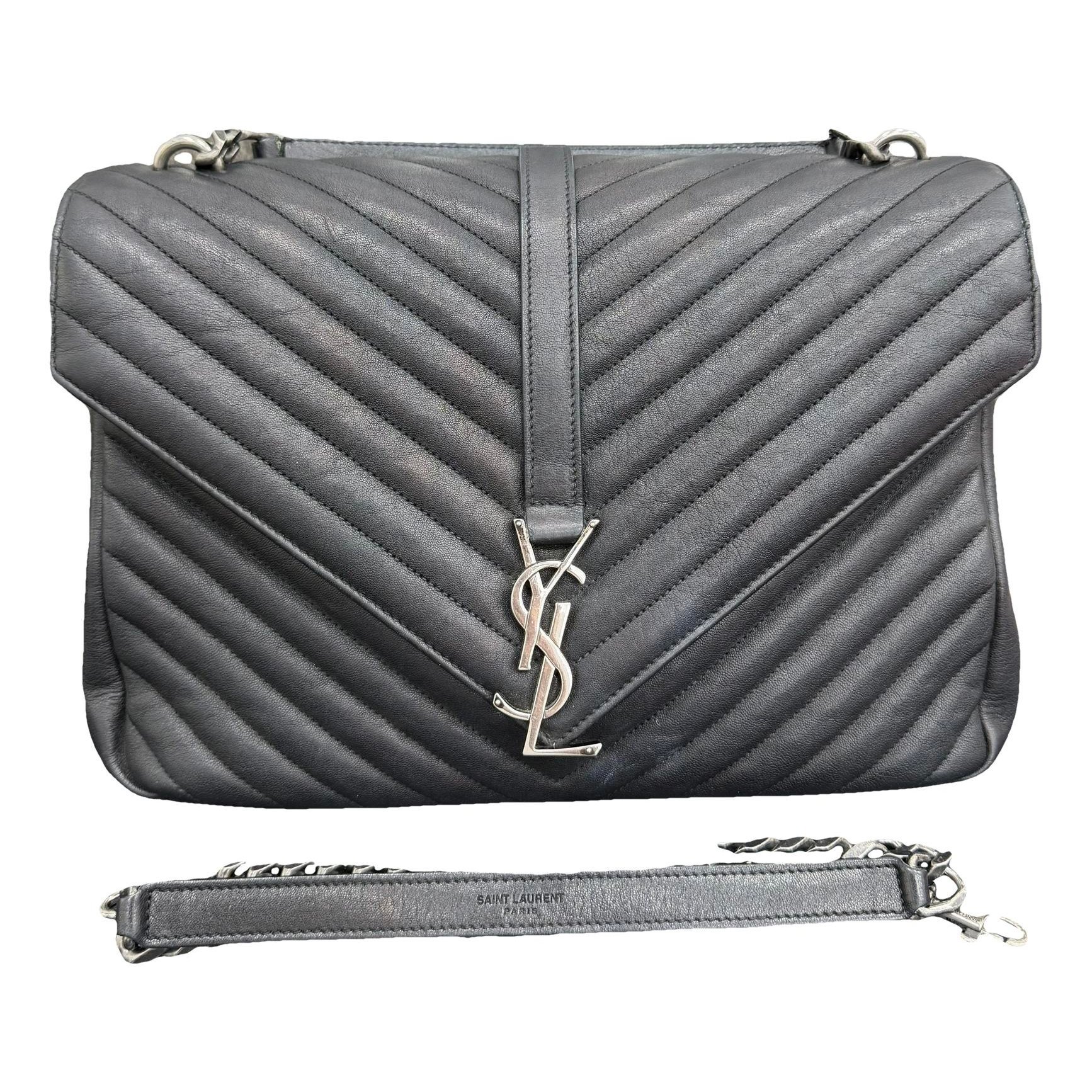 Collége monogramme leather handbag