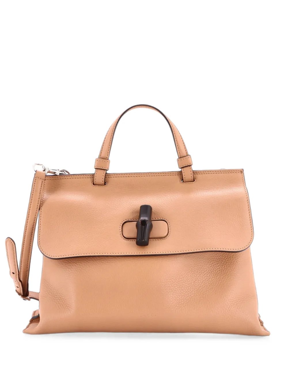 Bamboo Daily Top Handle Bag Leather Medium satchel