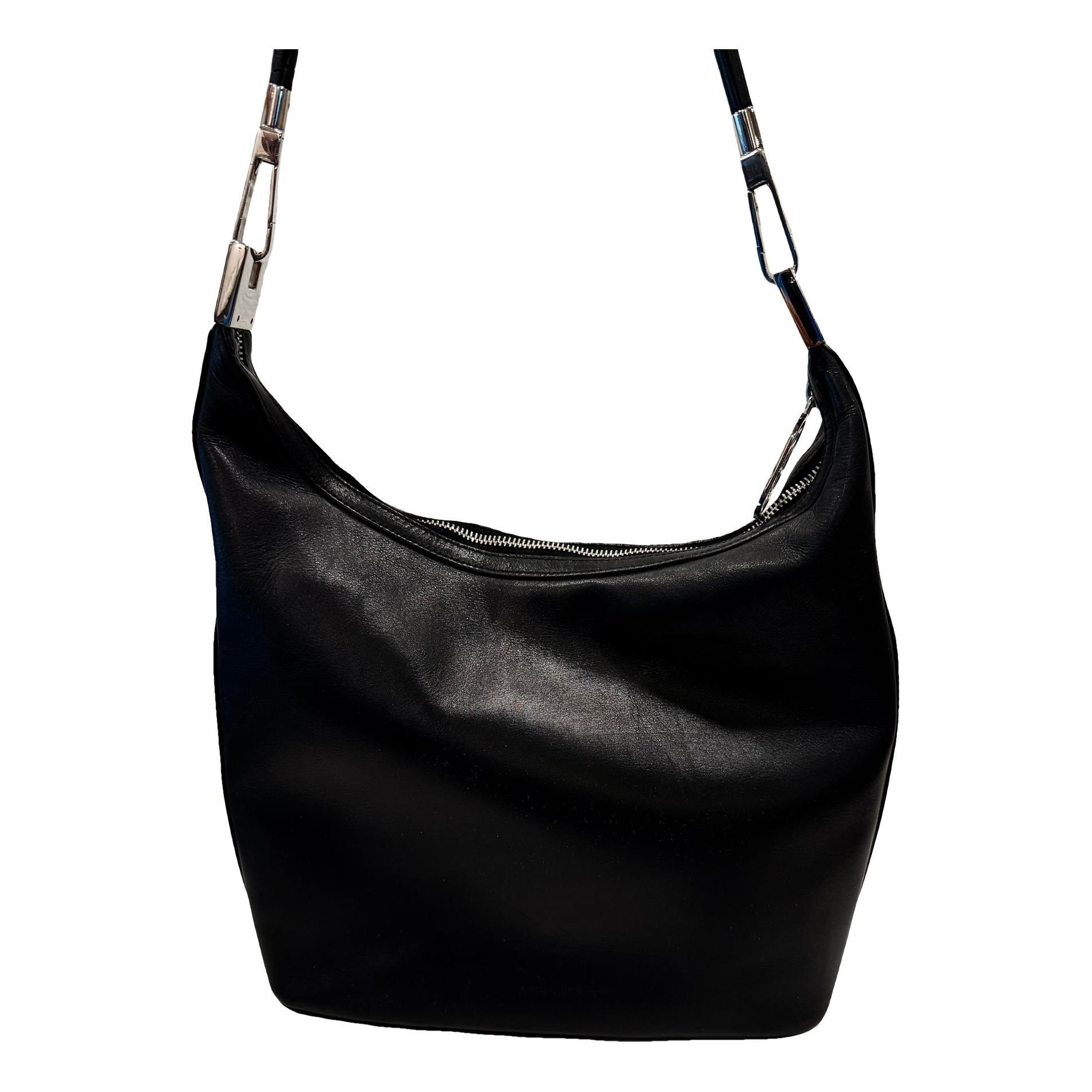 Hobo leather handbag