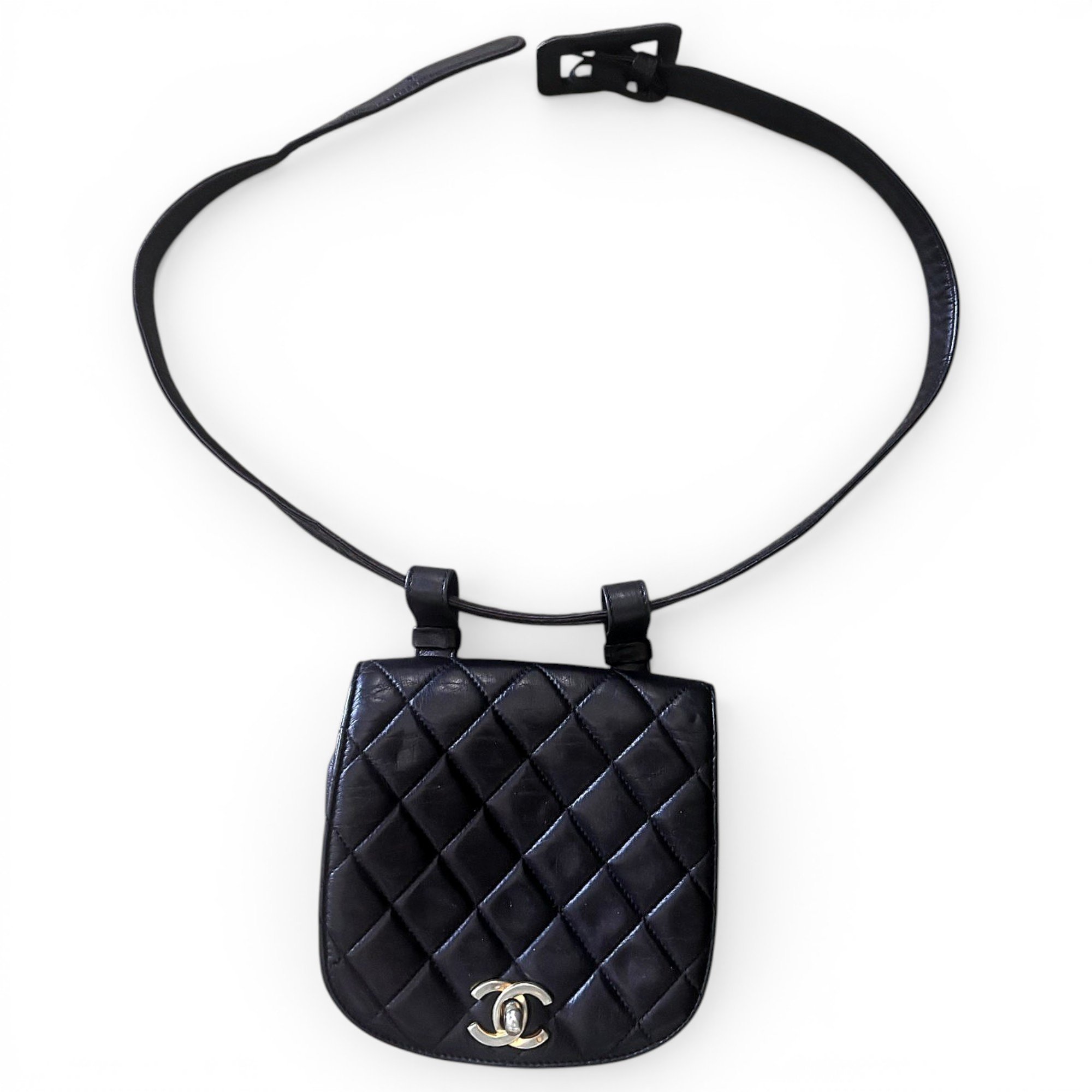 Leather clutch bag