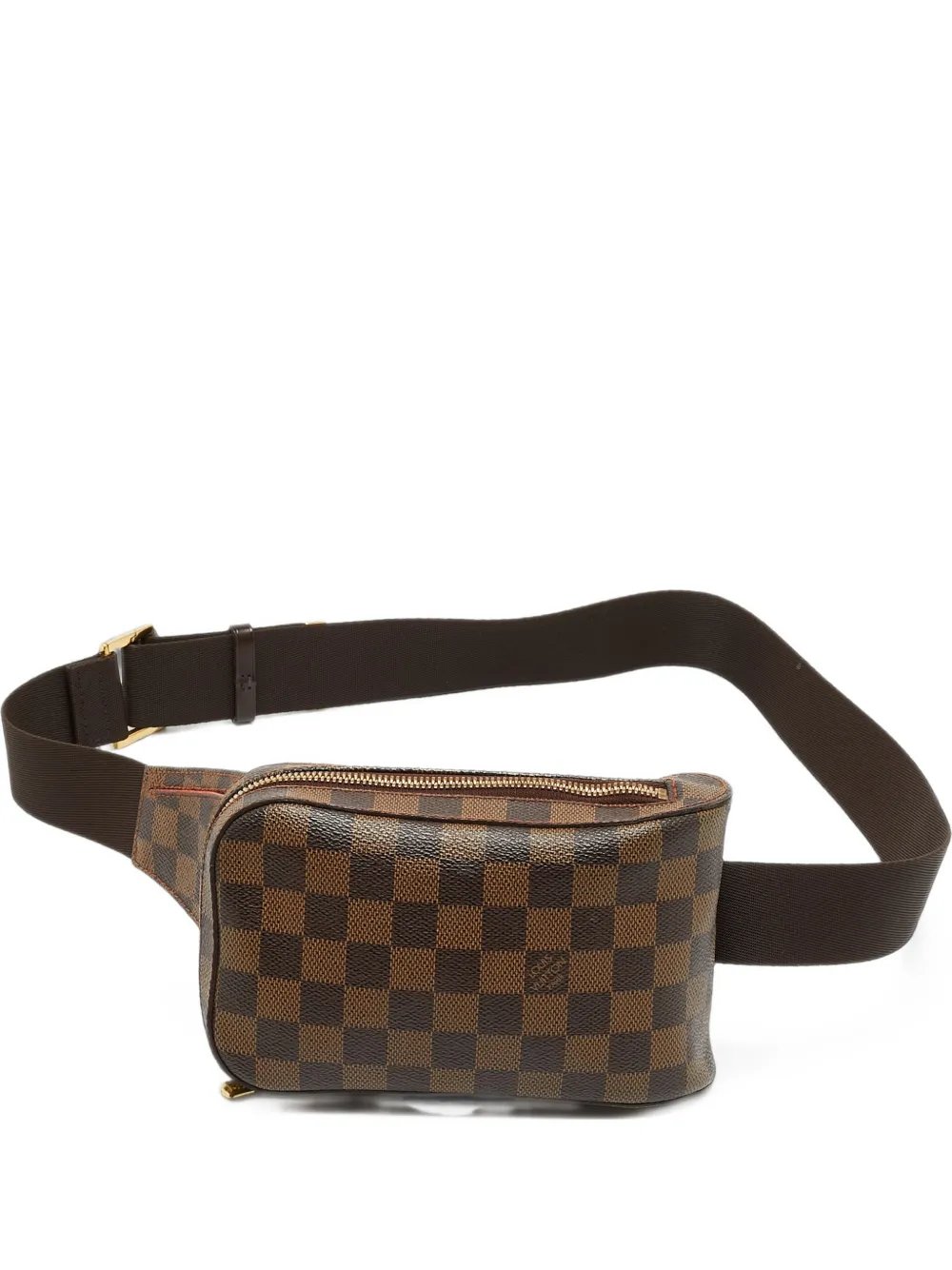 2004 Geronimos Damier Ebene canvas belt bag