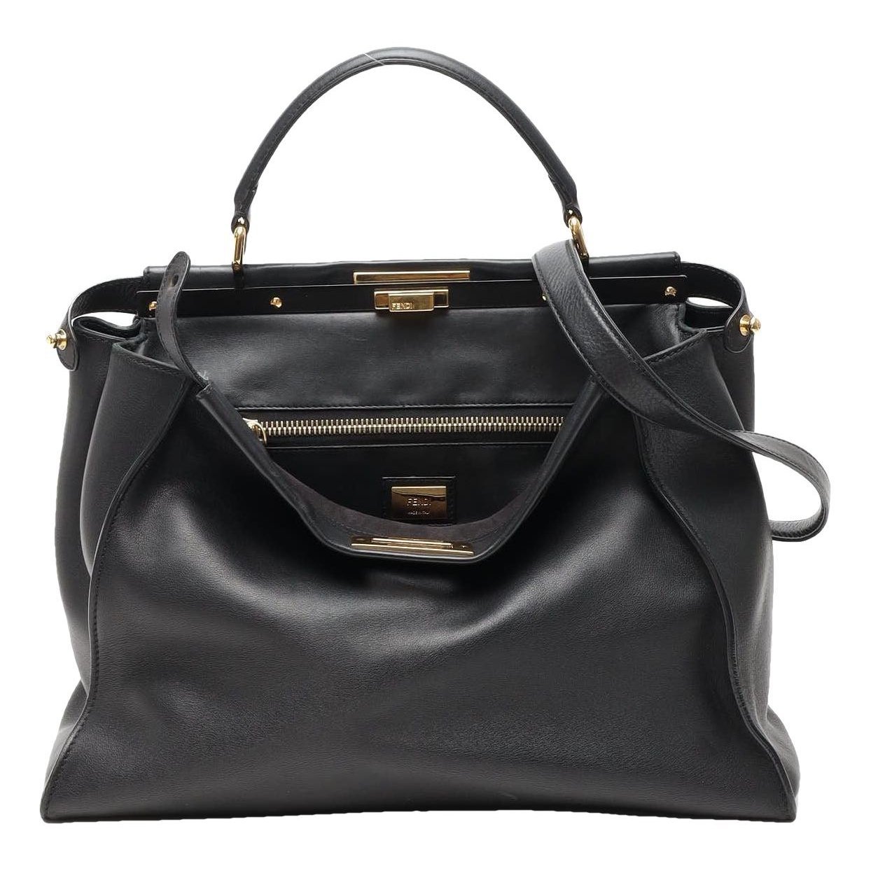 Peekaboo leather handbag