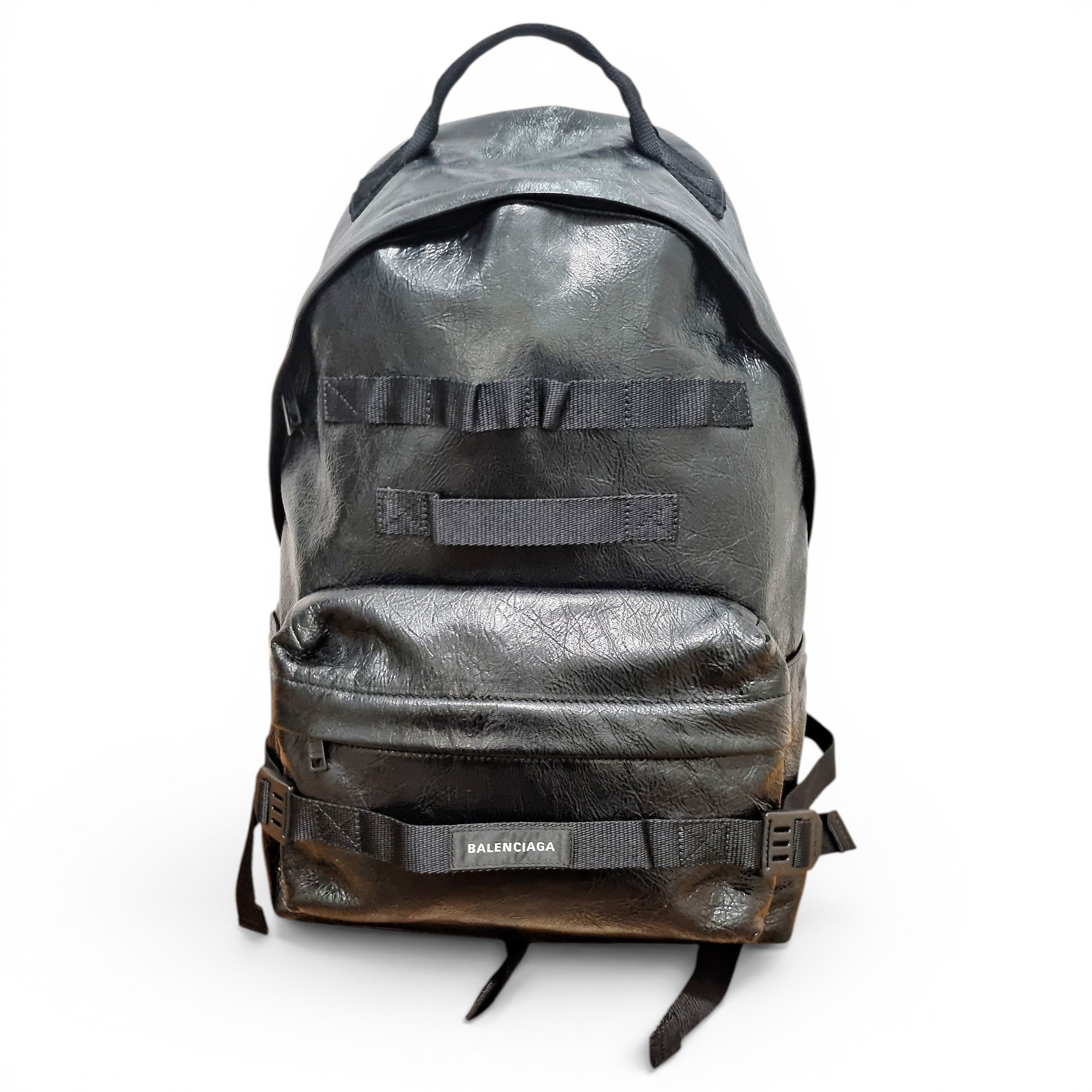Leather backpack