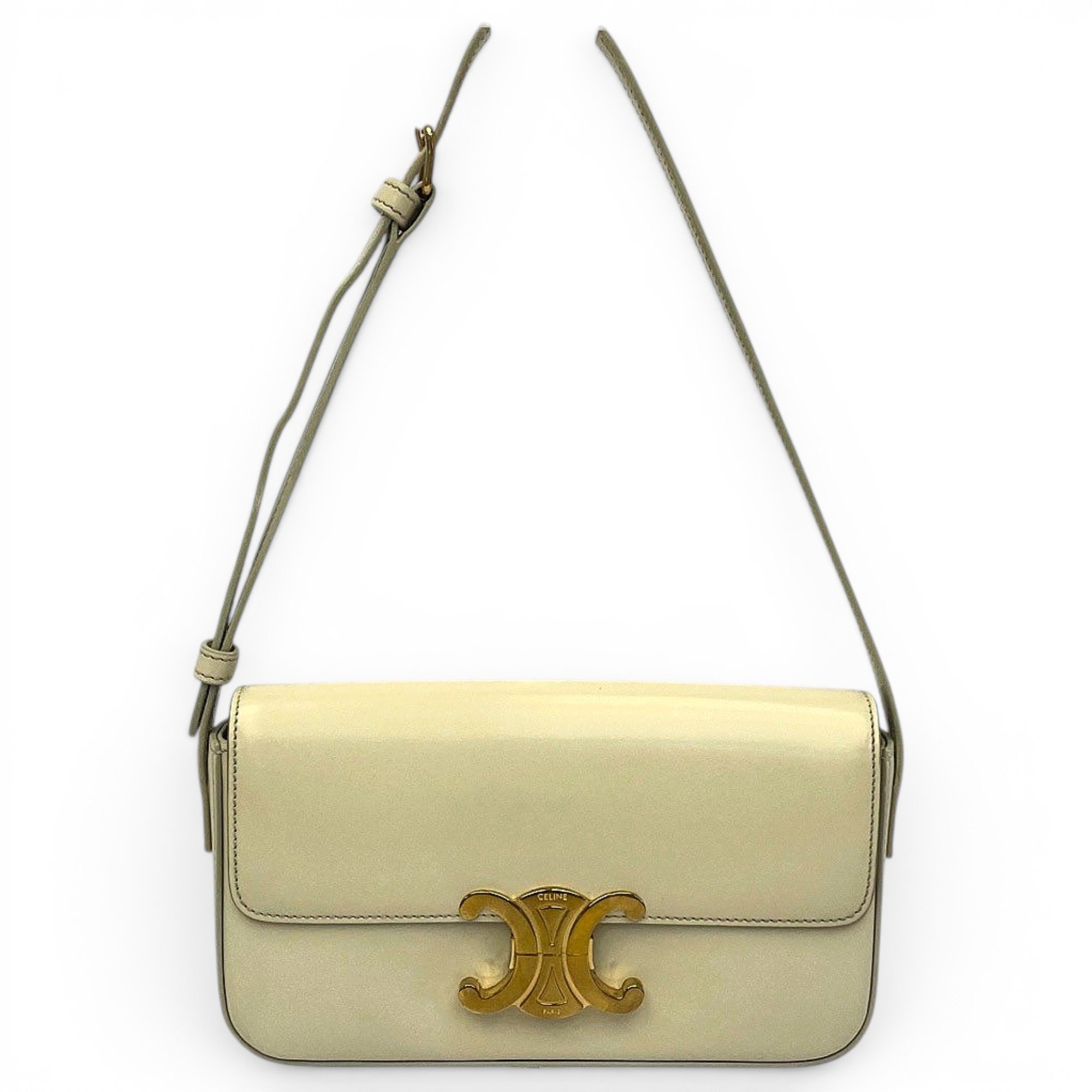 Triomphe Long leather handbag
