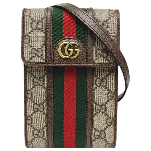 Ophidia leather crossbody bag