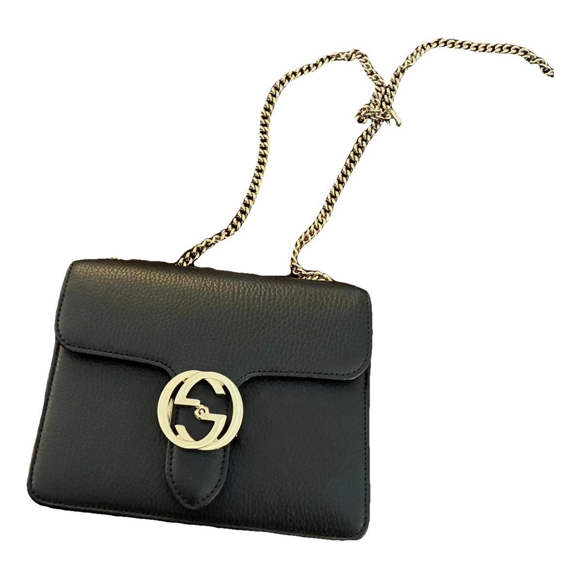 Leather clutch bag