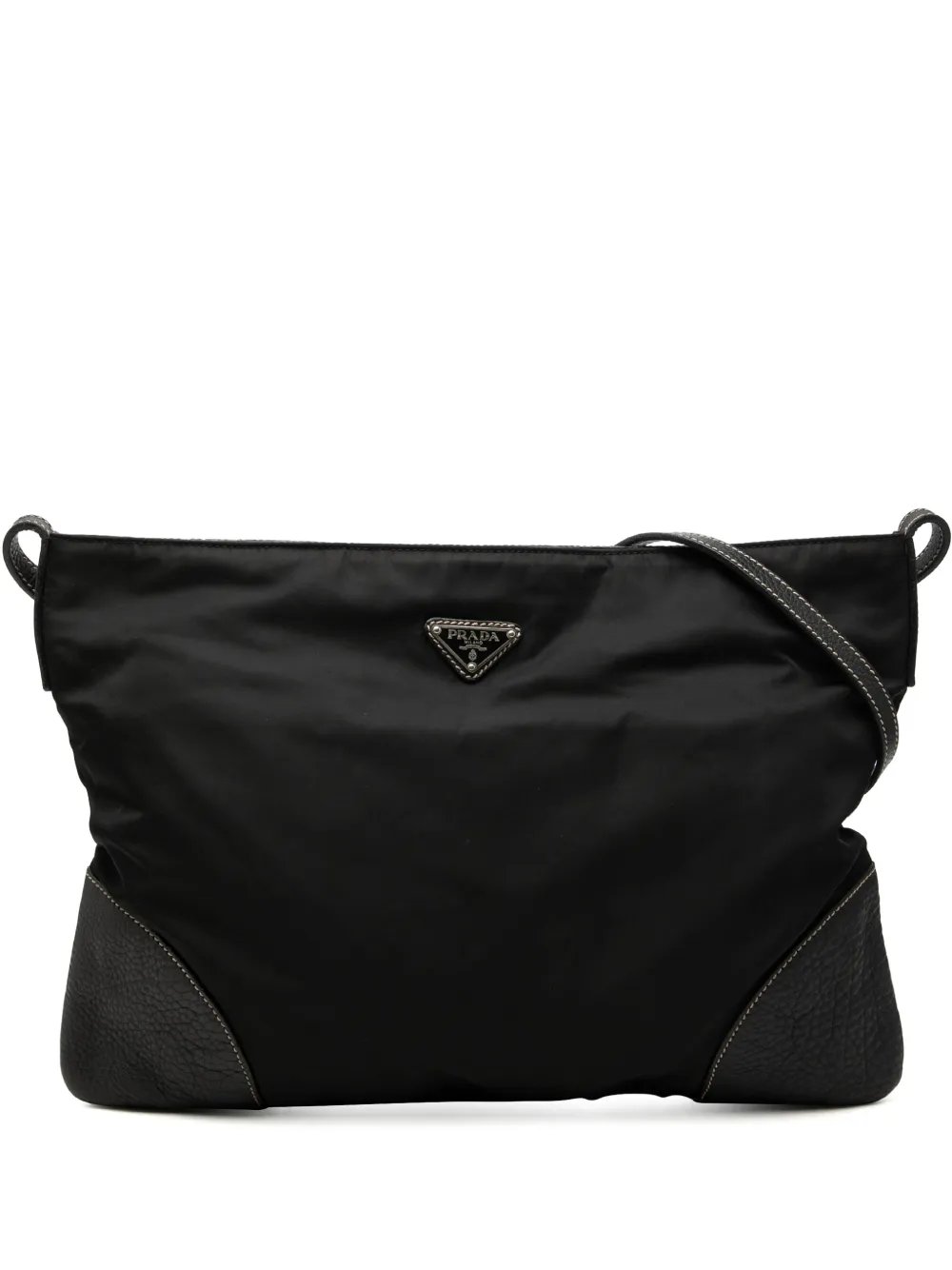 2013-2026 Vitello Daino Trimmed Tessuto Zip Top crossbody bag