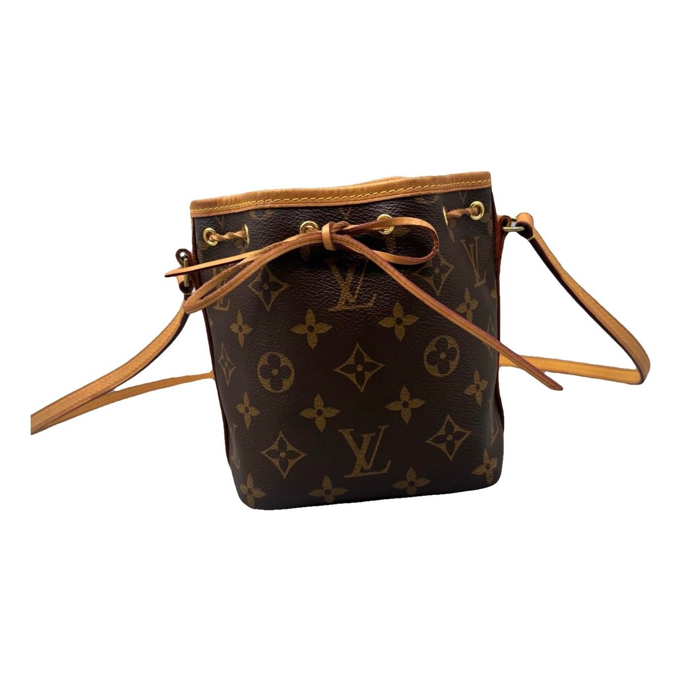 Nano Noé leather handbag