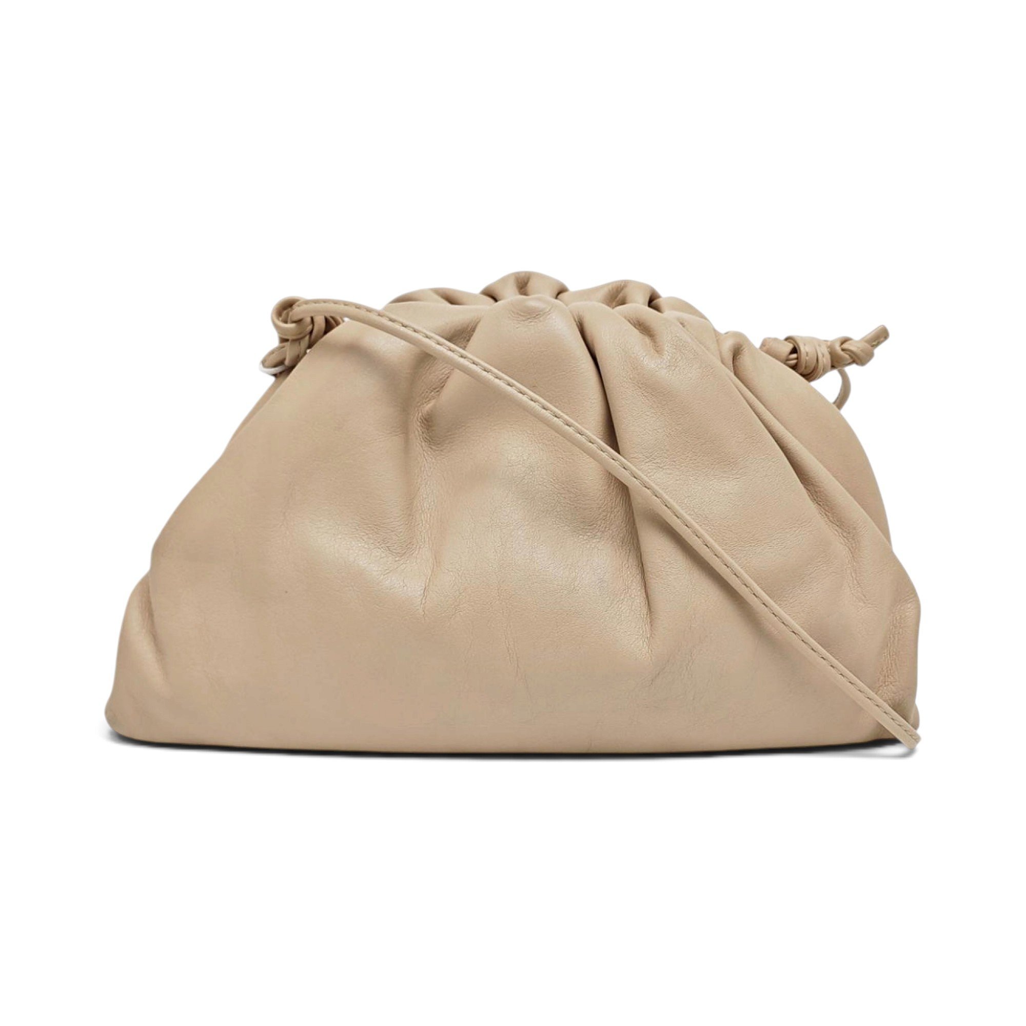 Pouch leather handbag