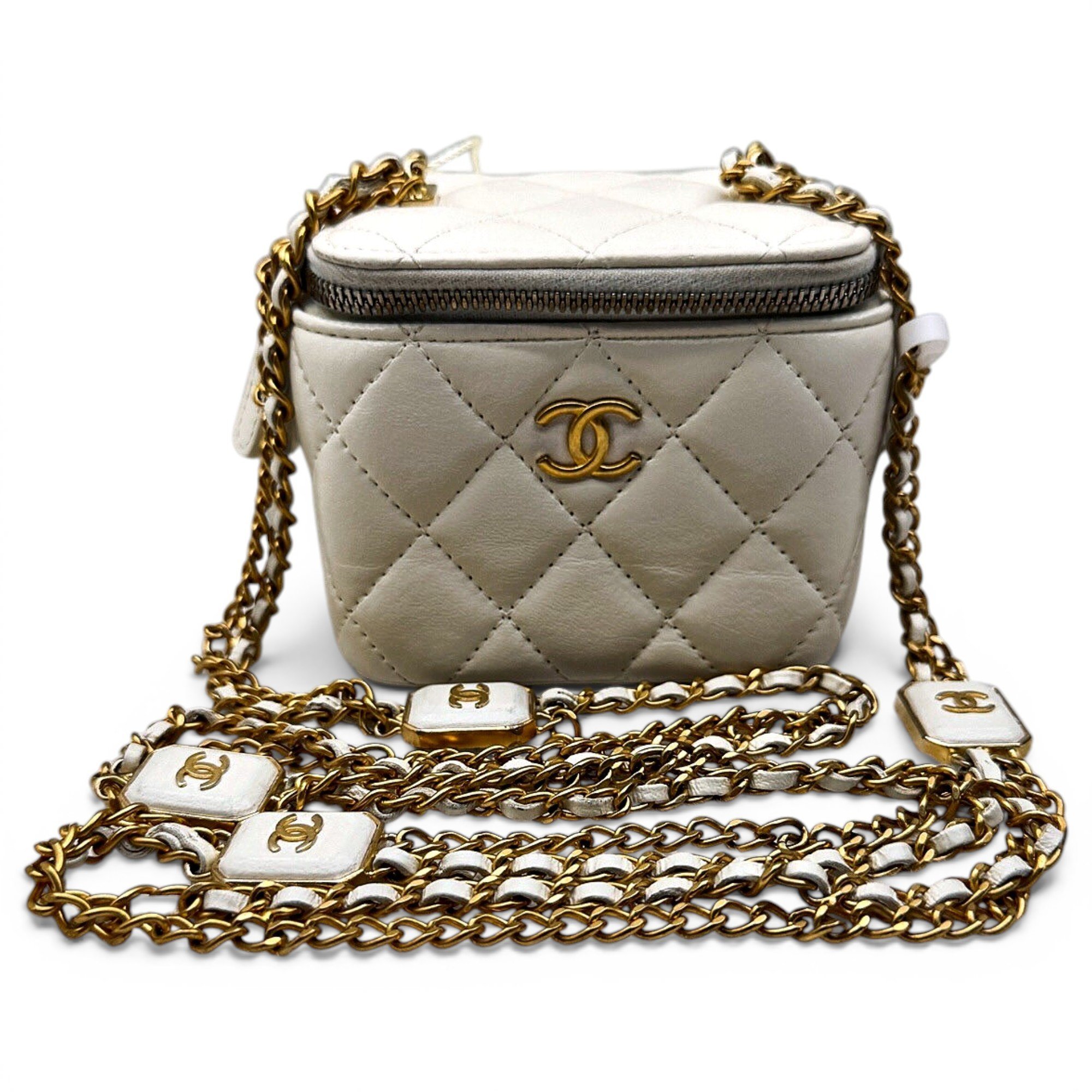 Trendy CC Vanity leather handbag