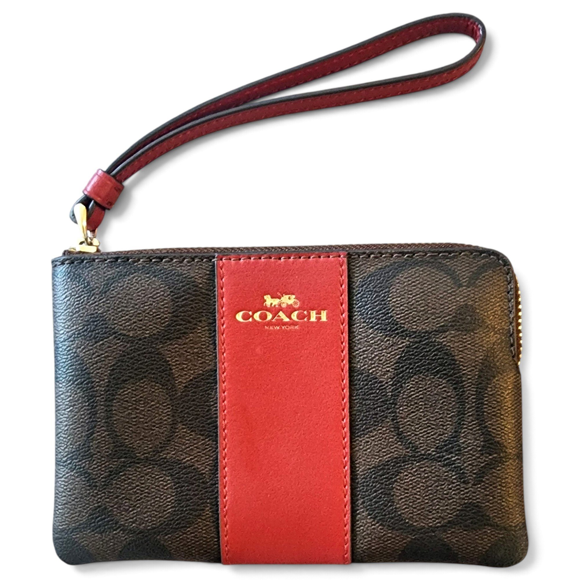 Leather clutch bag