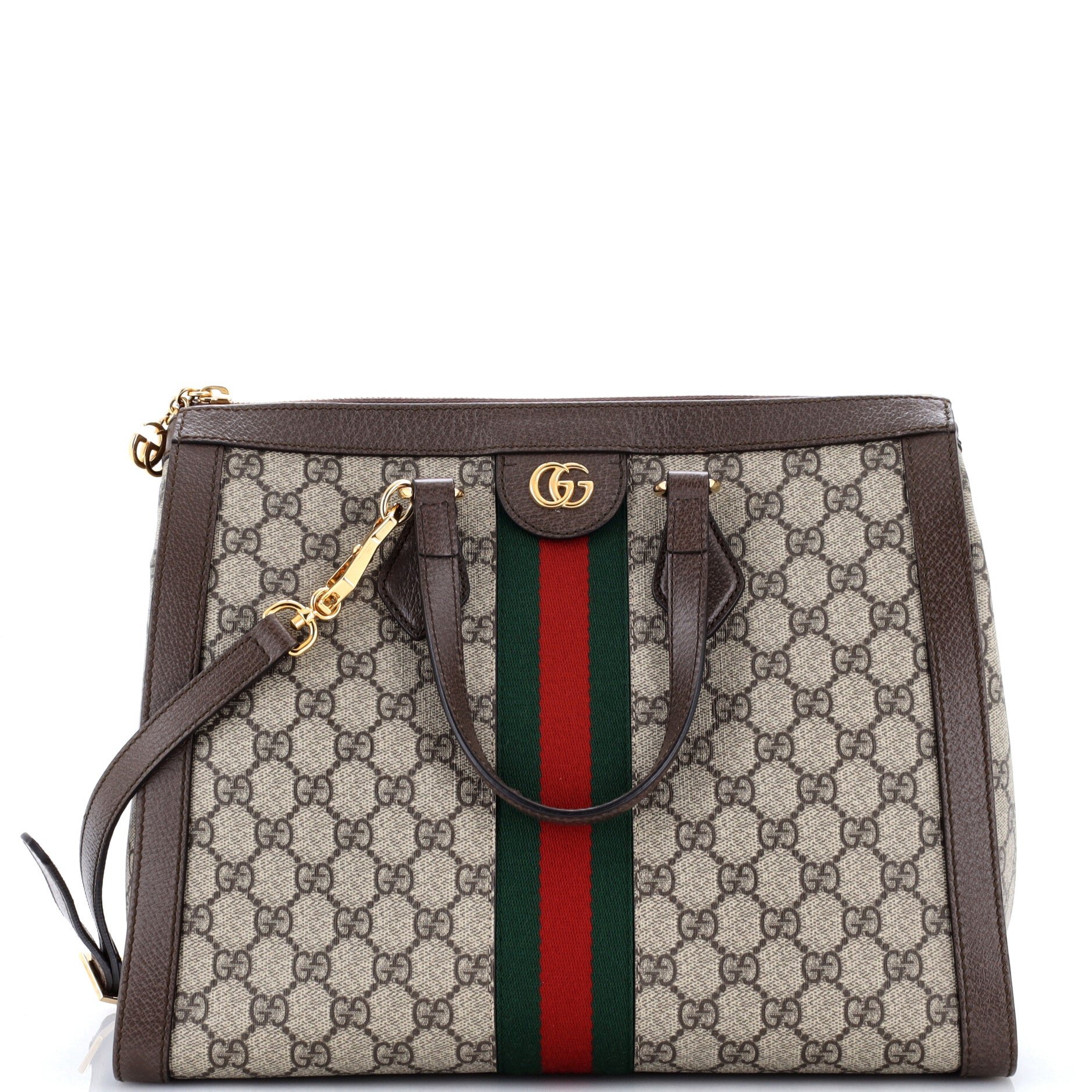 Ophidia Top Handle Tote GG Coated Canvas Medium