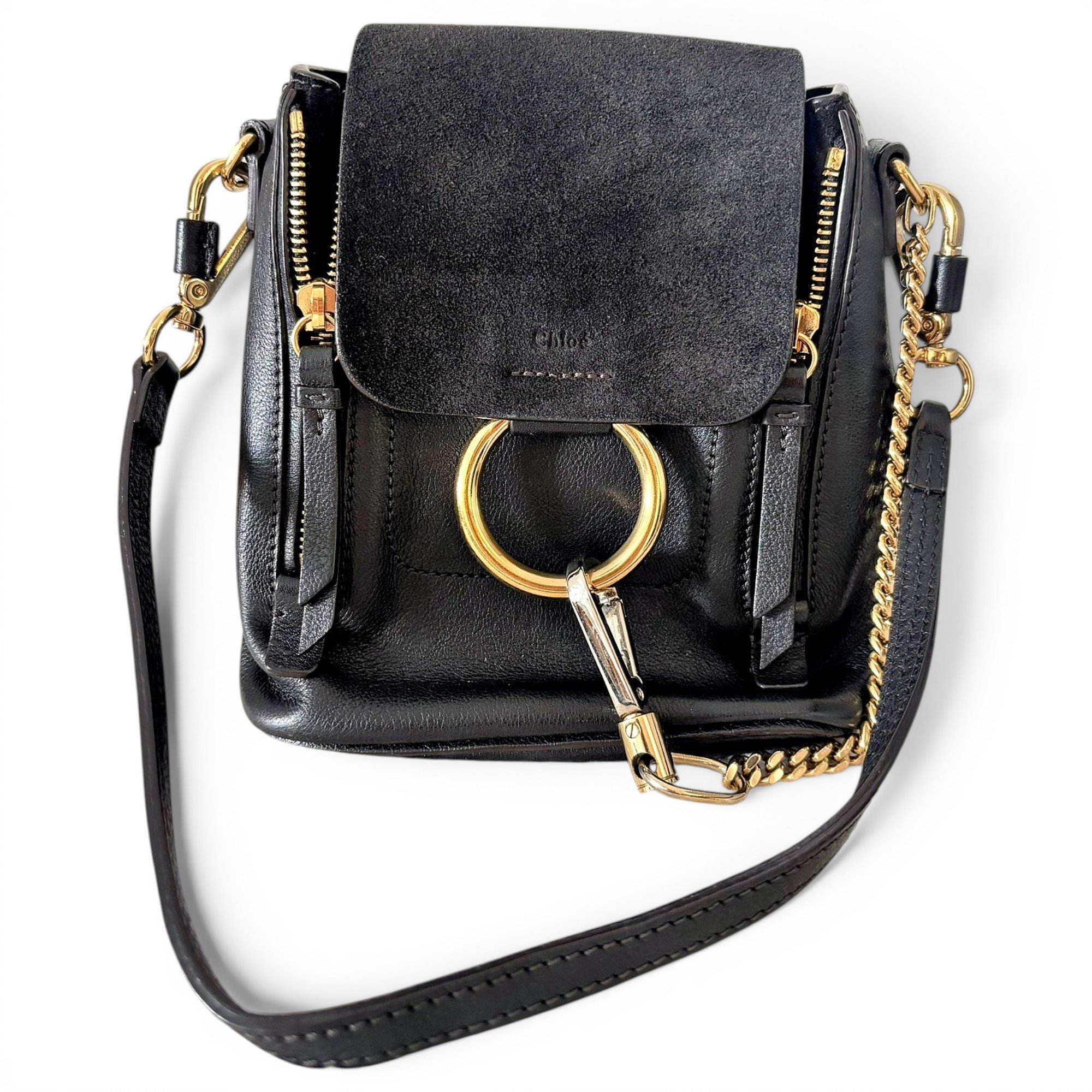 Faye leather backpack