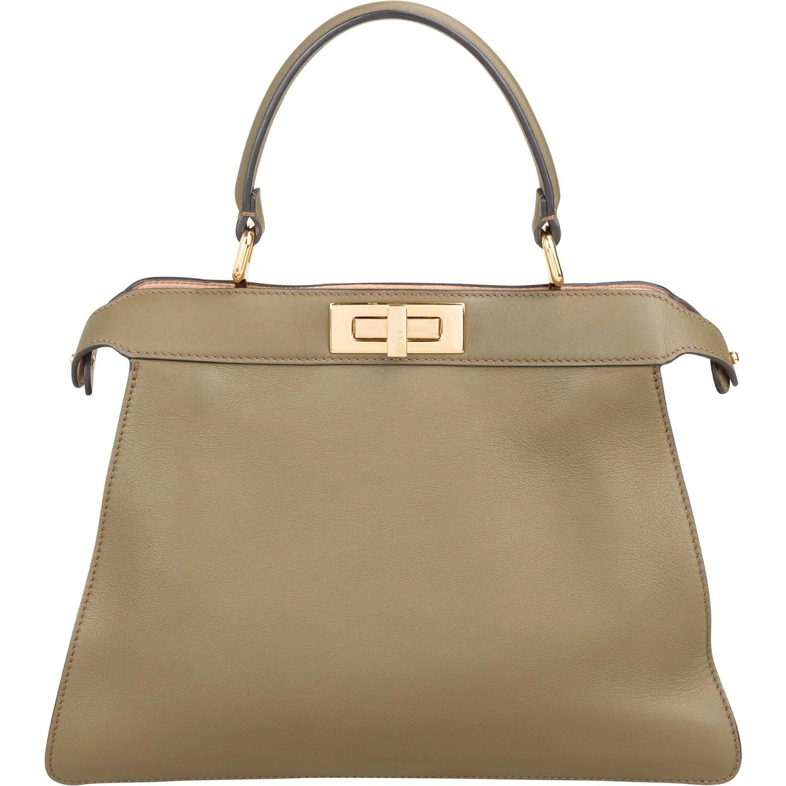 Fendi Peekaboo leather handbag