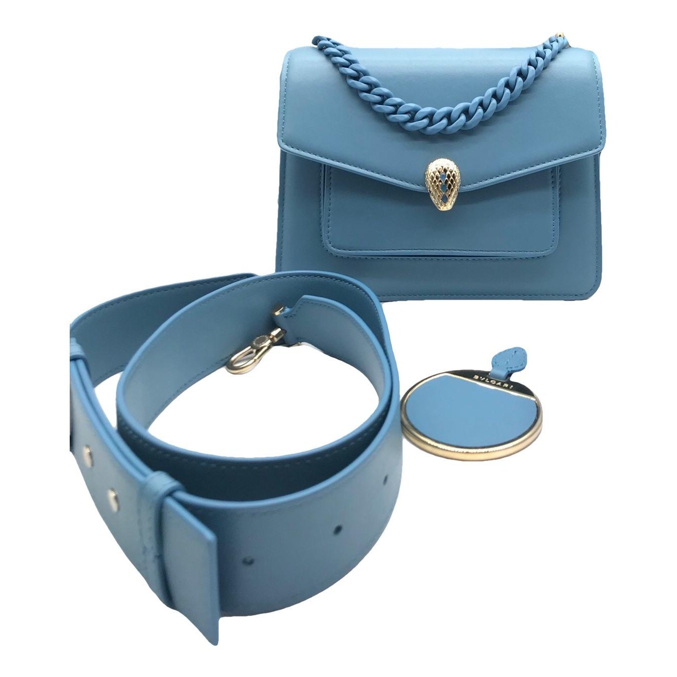 Serpenti leather handbag