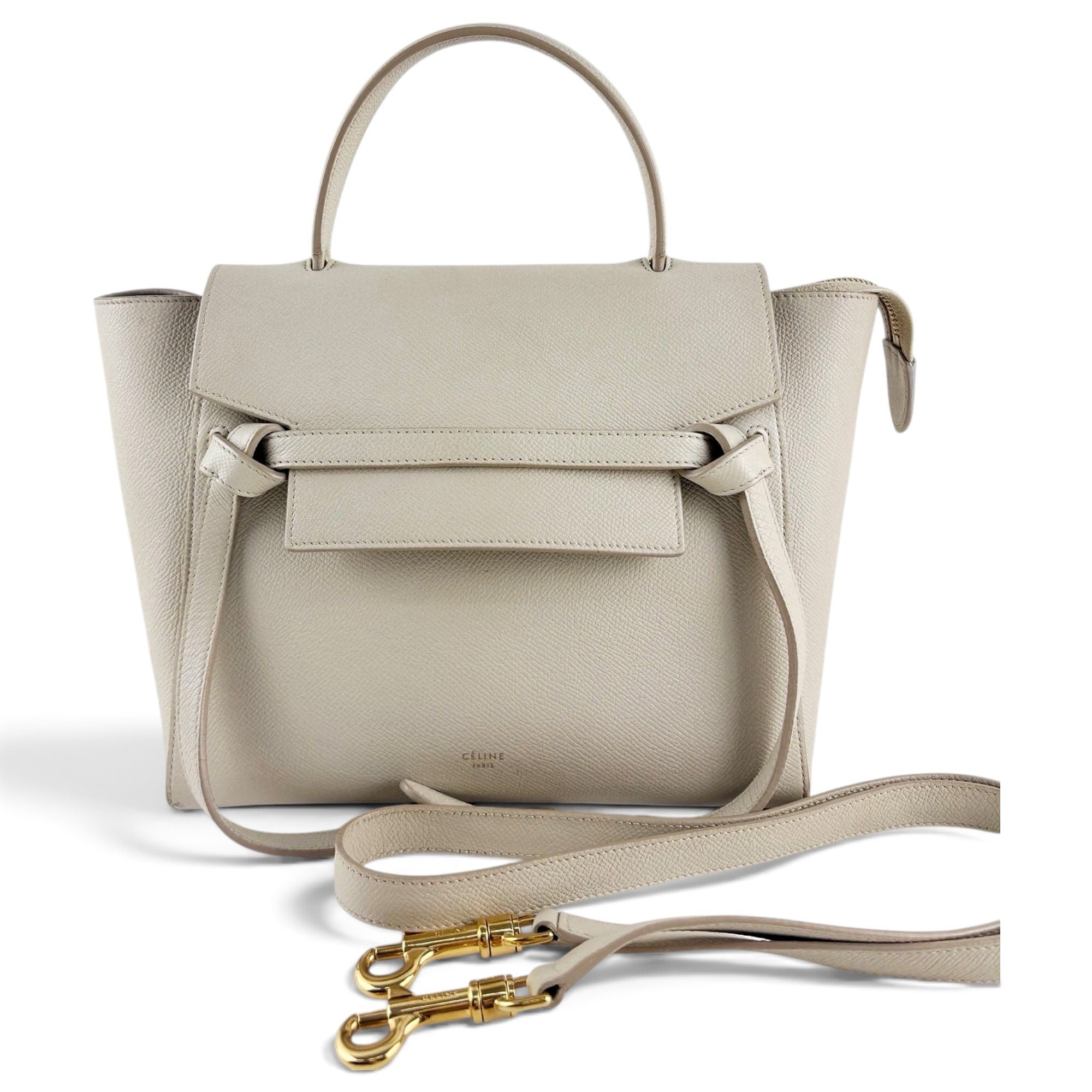 Belt leather handbag