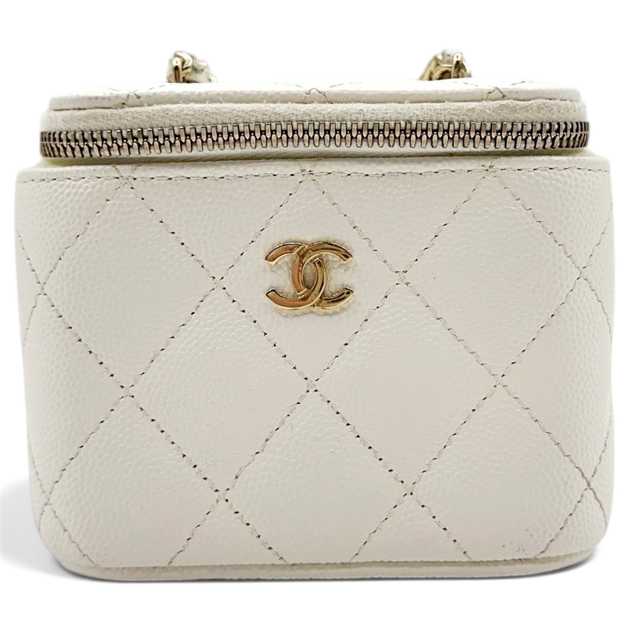 Trendy CC Vanity leather handbag